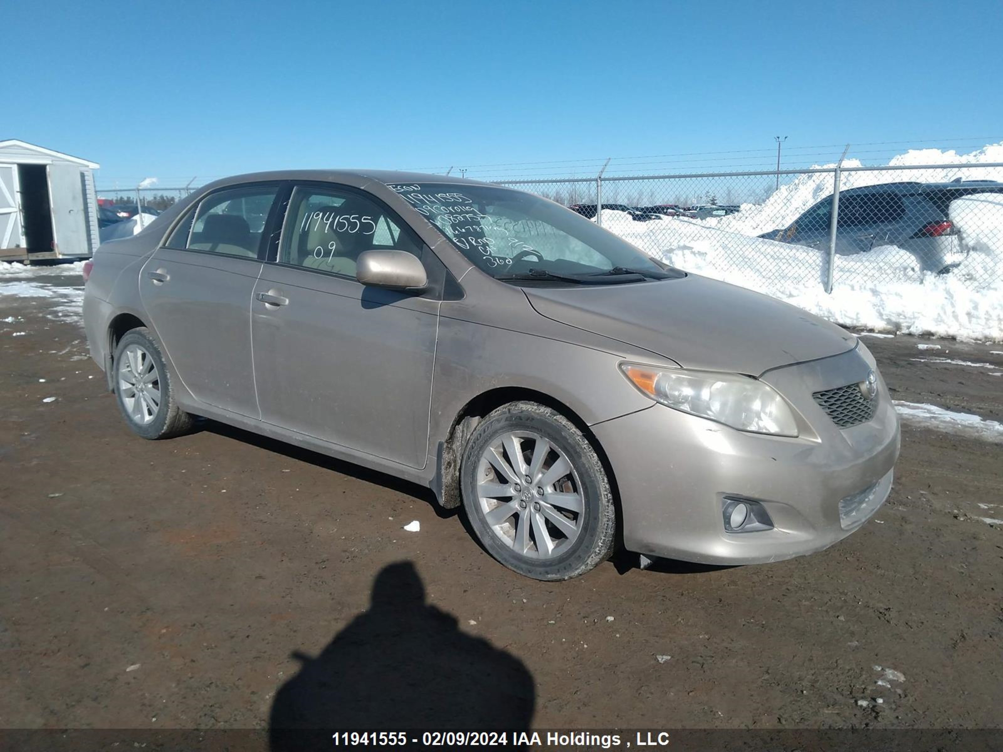 TOYOTA COROLLA 2009 2t1bu40ex9c082757