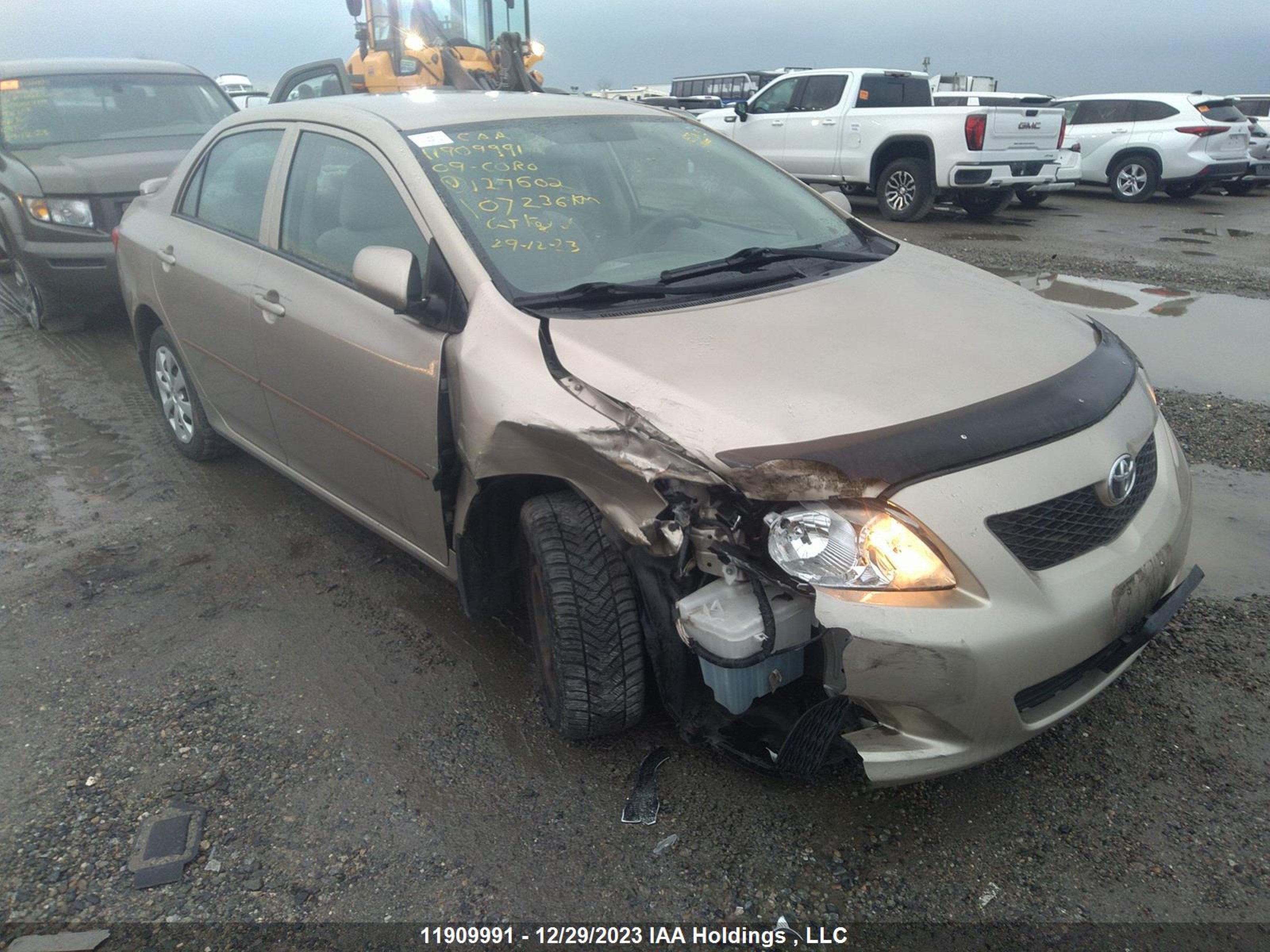 TOYOTA COROLLA 2009 2t1bu40ex9c127602