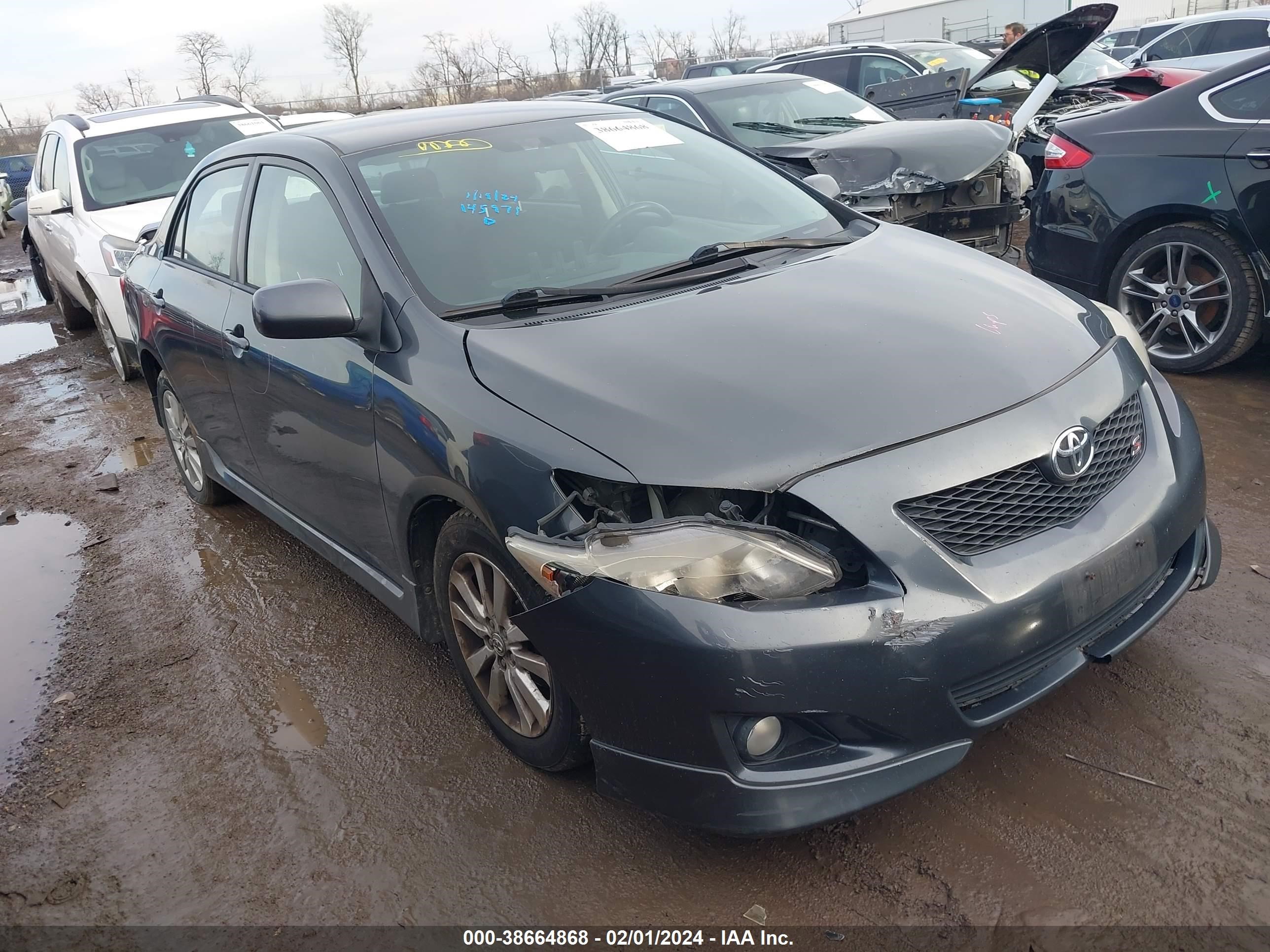 TOYOTA COROLLA 2009 2t1bu40ex9c145971