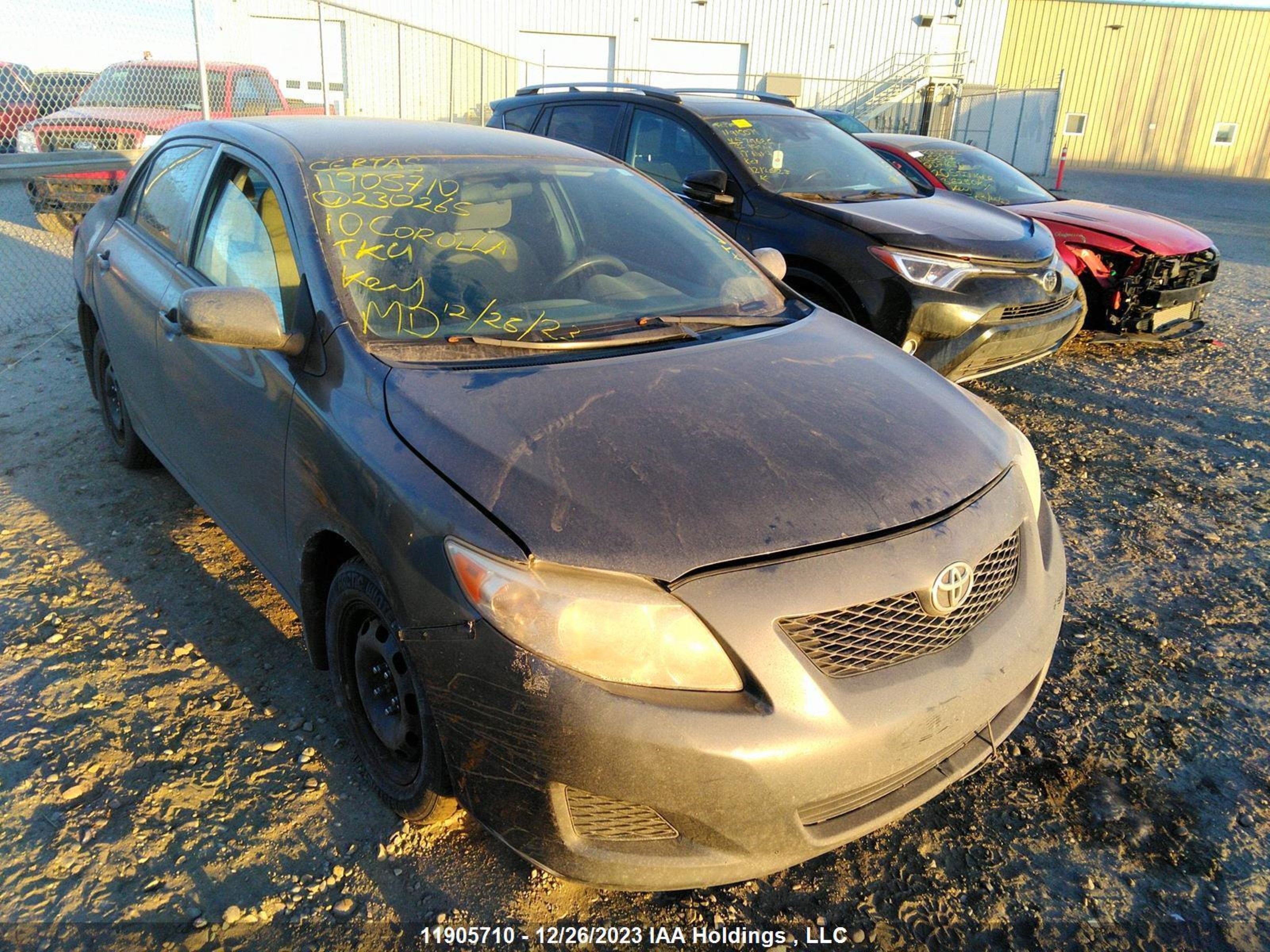 TOYOTA COROLLA 2010 2t1bu4ee0ac230265