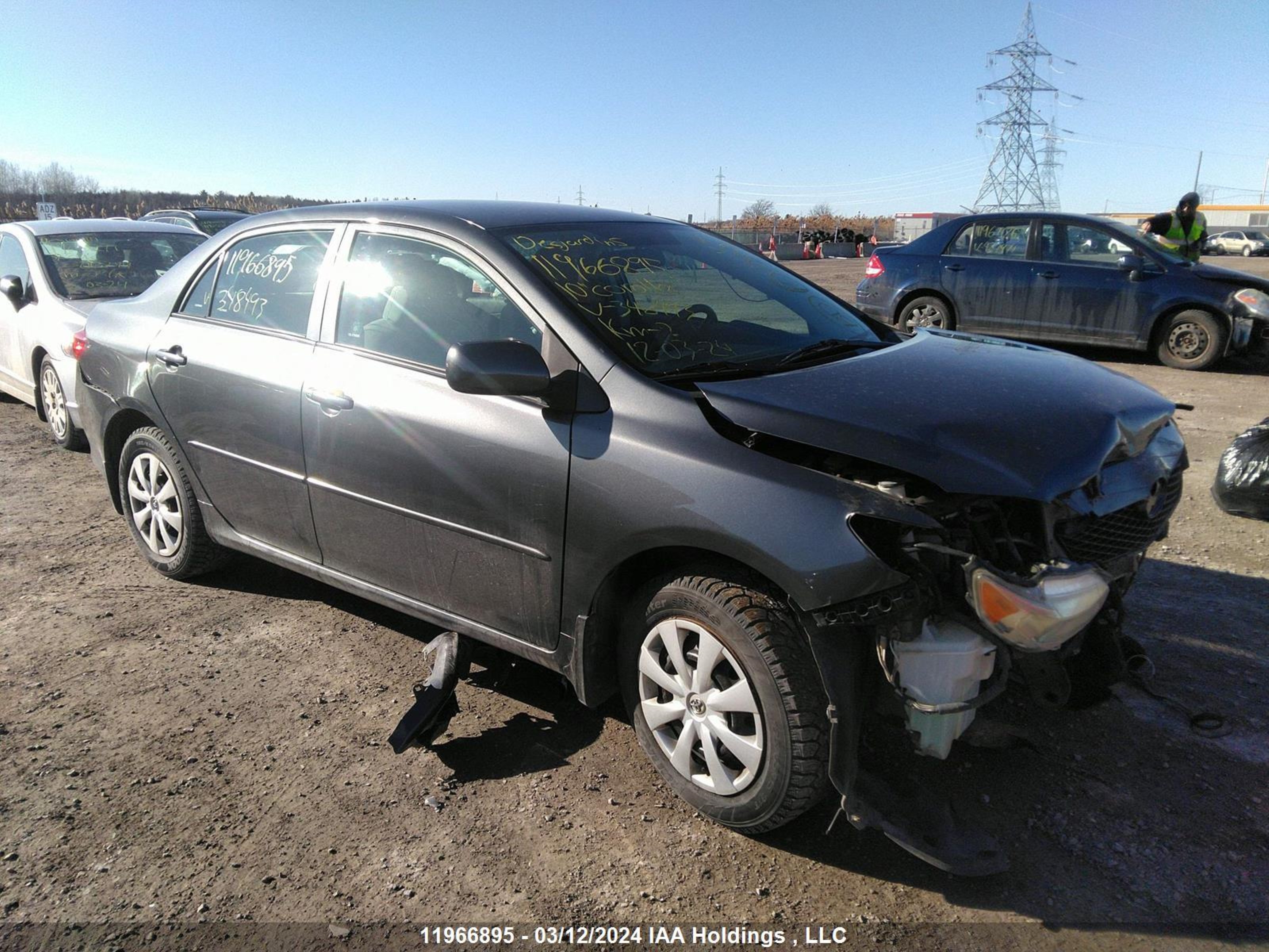 TOYOTA COROLLA 2010 2t1bu4ee0ac348493