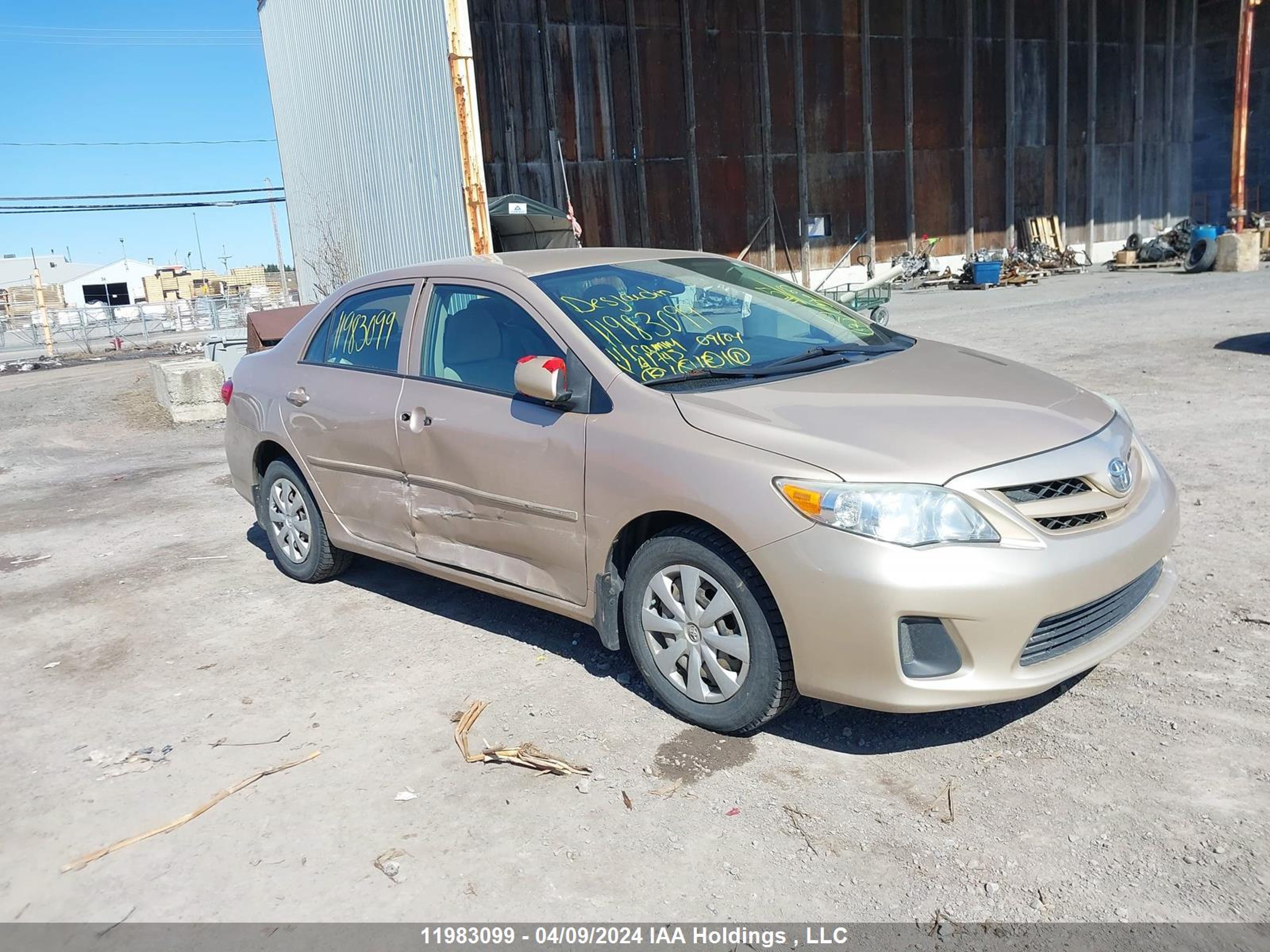 TOYOTA COROLLA 2011 2t1bu4ee0bc611745