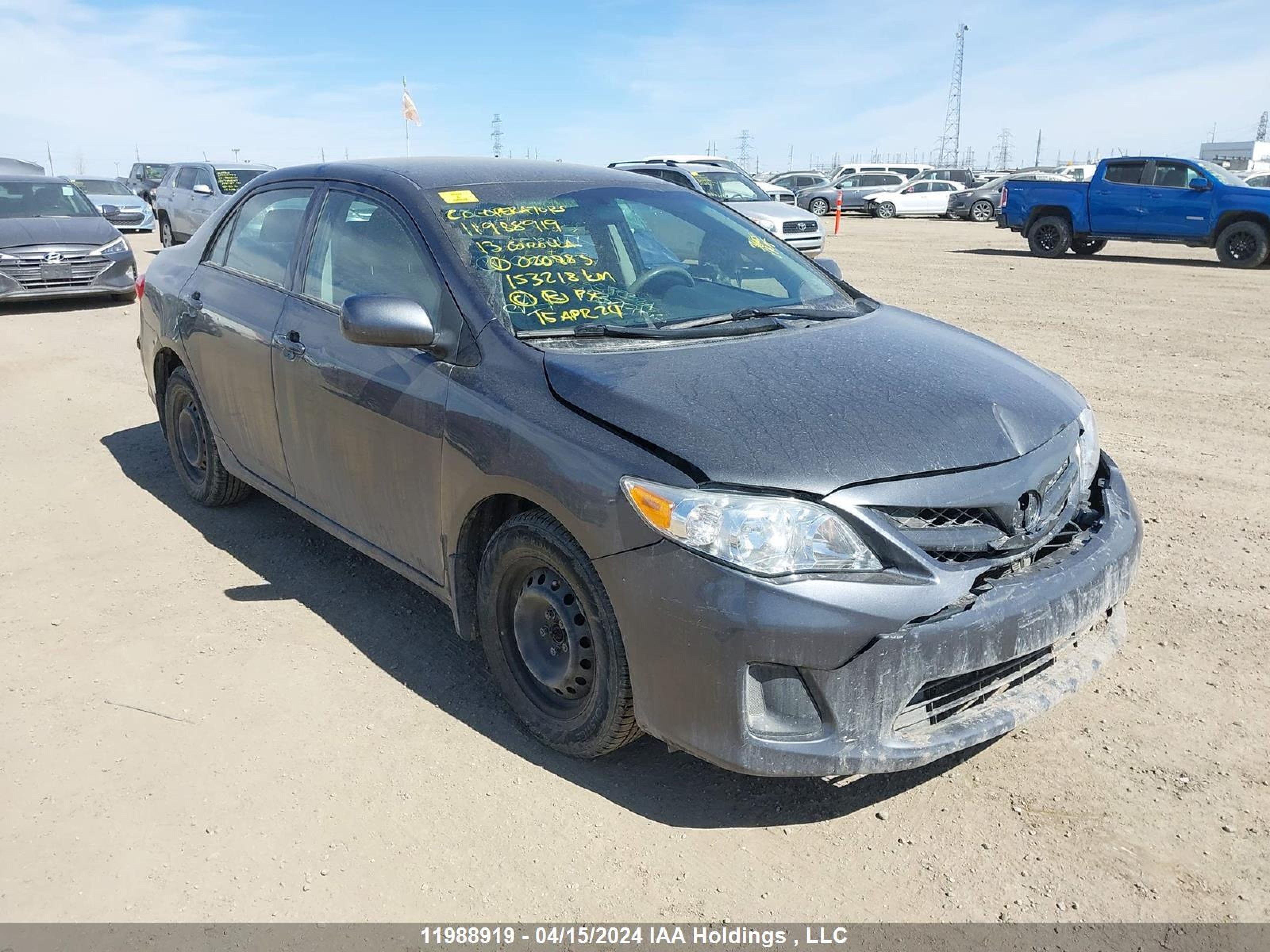 TOYOTA COROLLA 2013 2t1bu4ee0dc020883