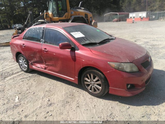 TOYOTA COROLLA 2010 2t1bu4ee1ac431432