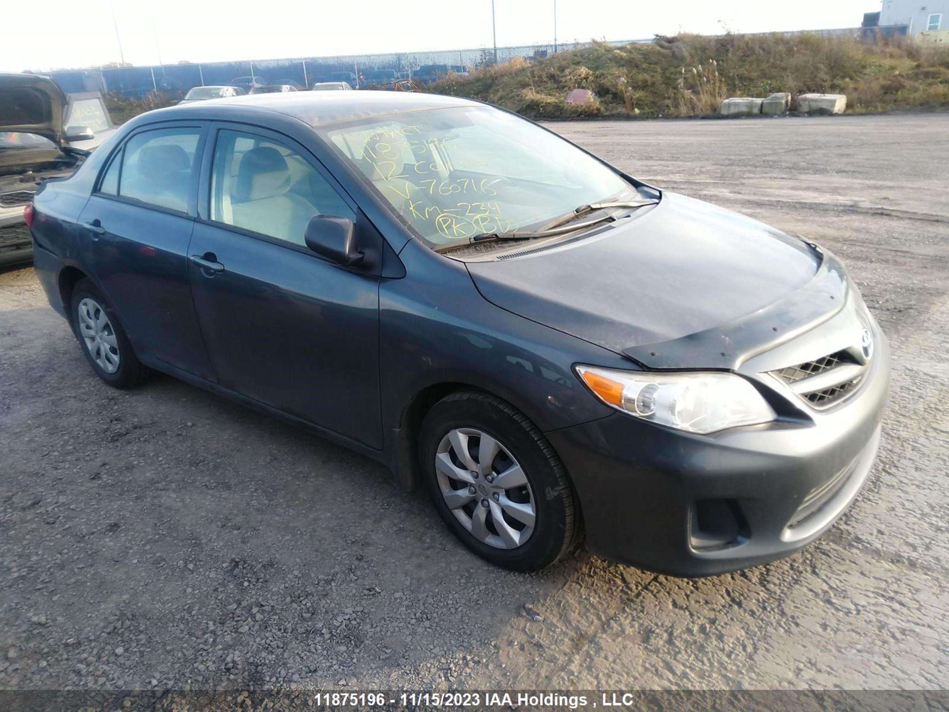 TOYOTA COROLLA 2012 2t1bu4ee1cc760716