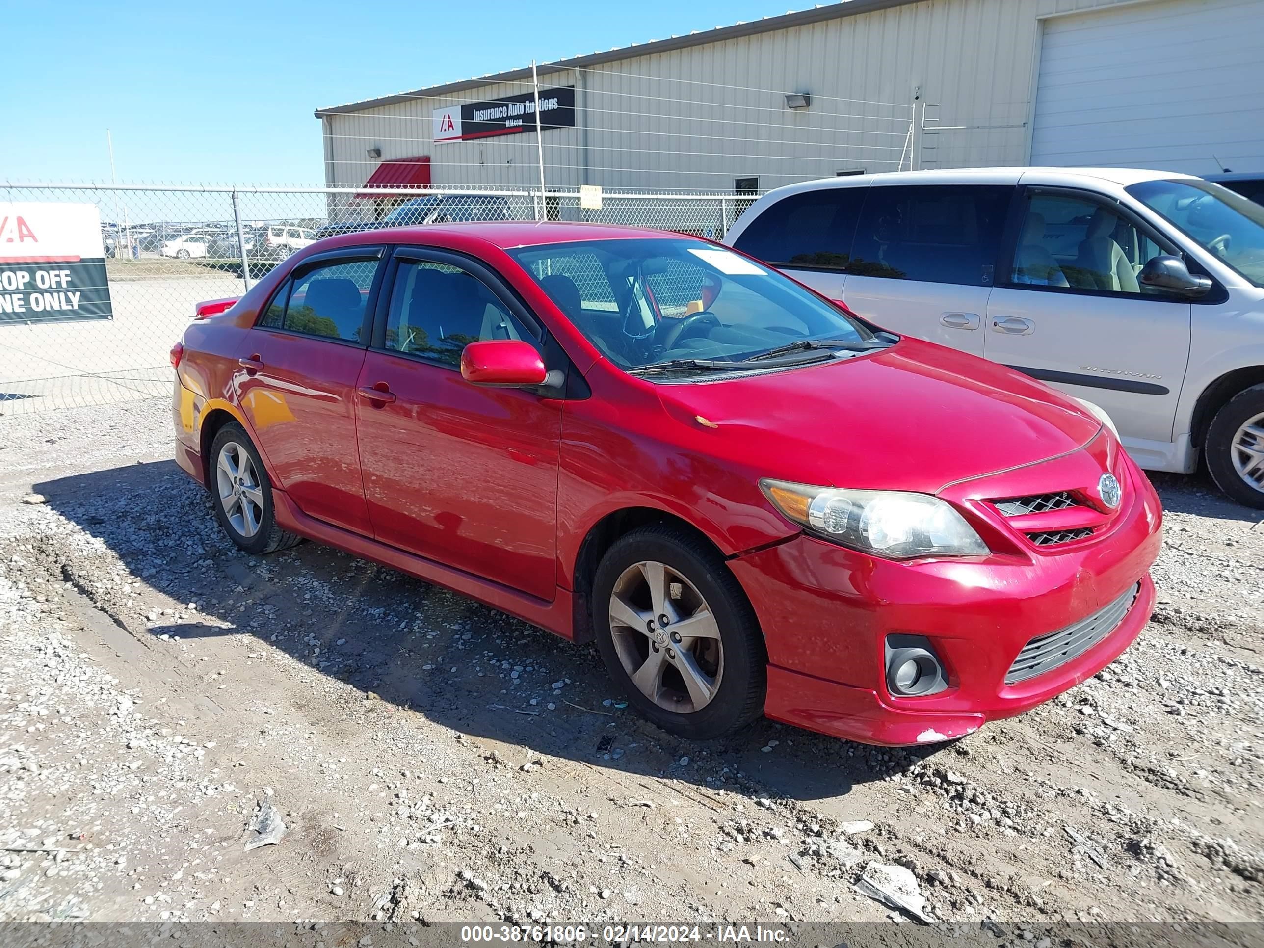 TOYOTA COROLLA 2012 2t1bu4ee1cc884825