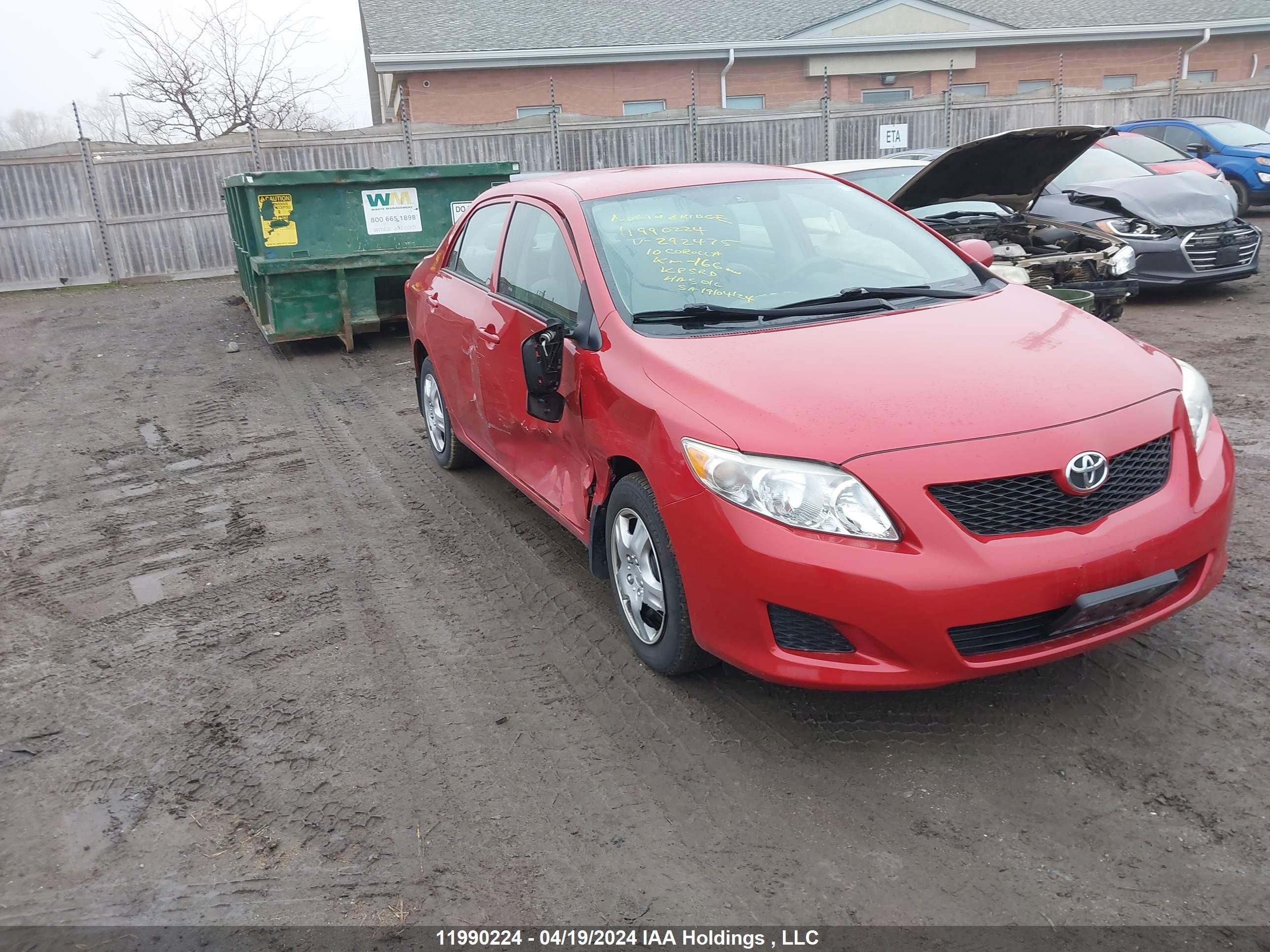 TOYOTA COROLLA 2010 2t1bu4ee2ac292475