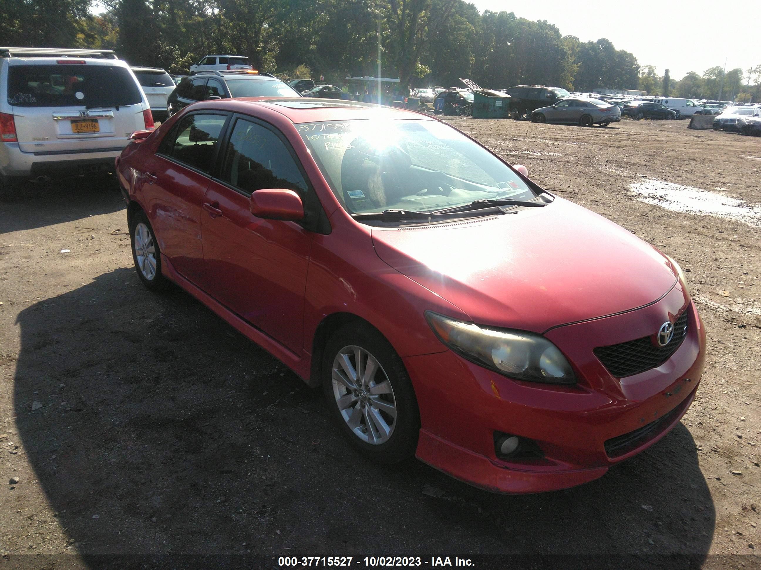 TOYOTA COROLLA 2010 2t1bu4ee2ac303118