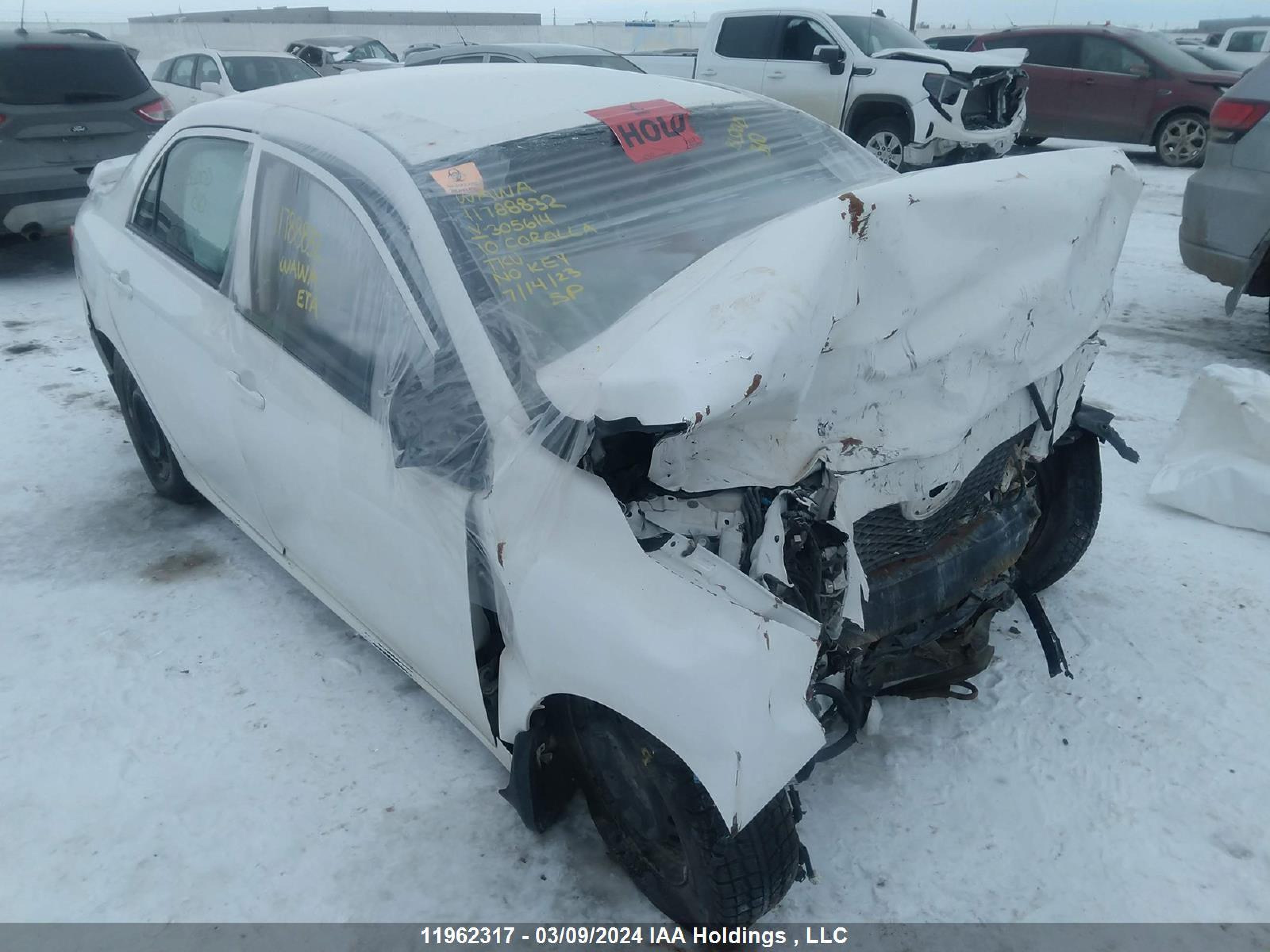 TOYOTA COROLLA 2010 2t1bu4ee2ac305614