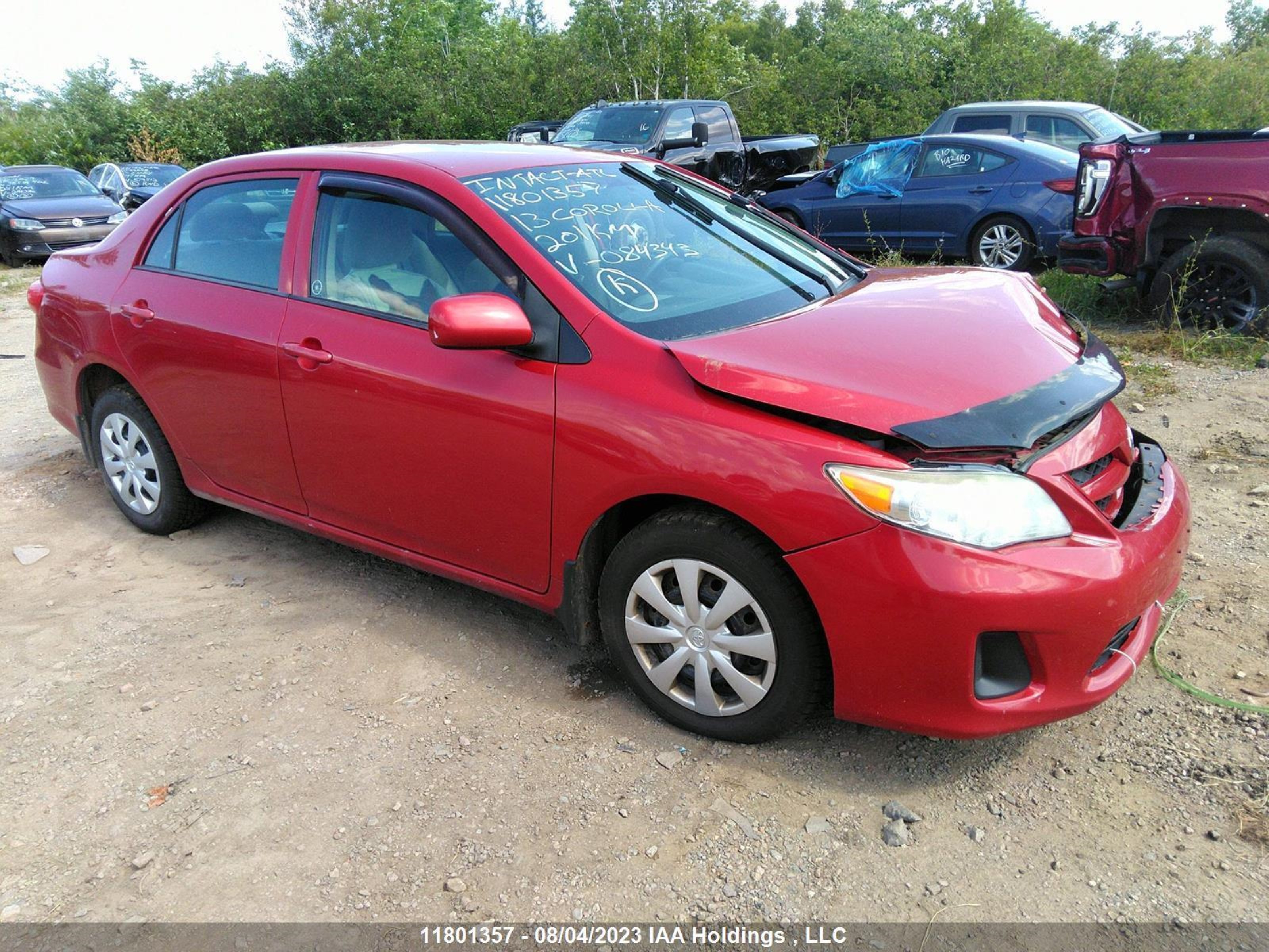 TOYOTA COROLLA 2013 2t1bu4ee2dc084343