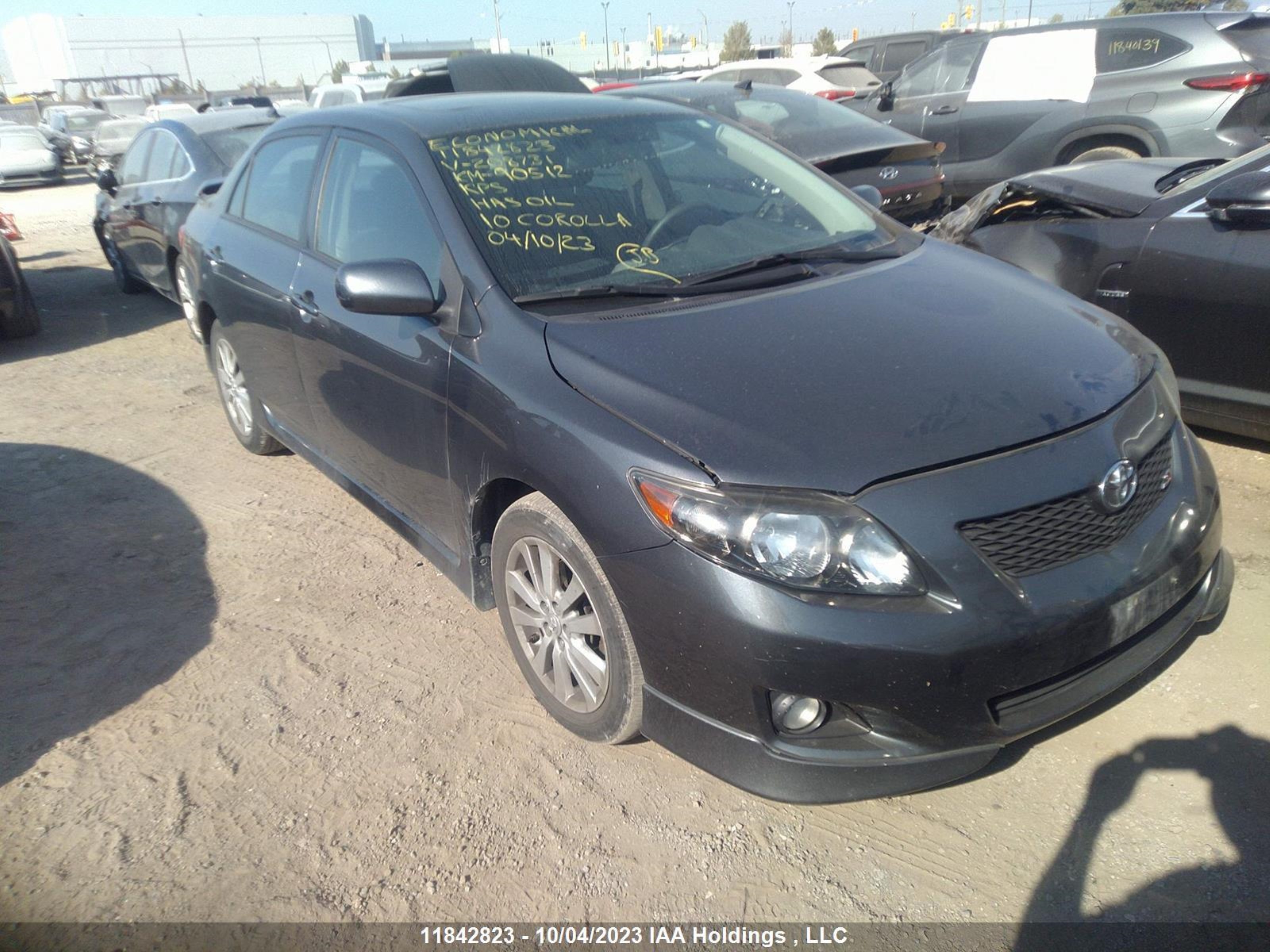 TOYOTA COROLLA 2010 2t1bu4ee3ac208731