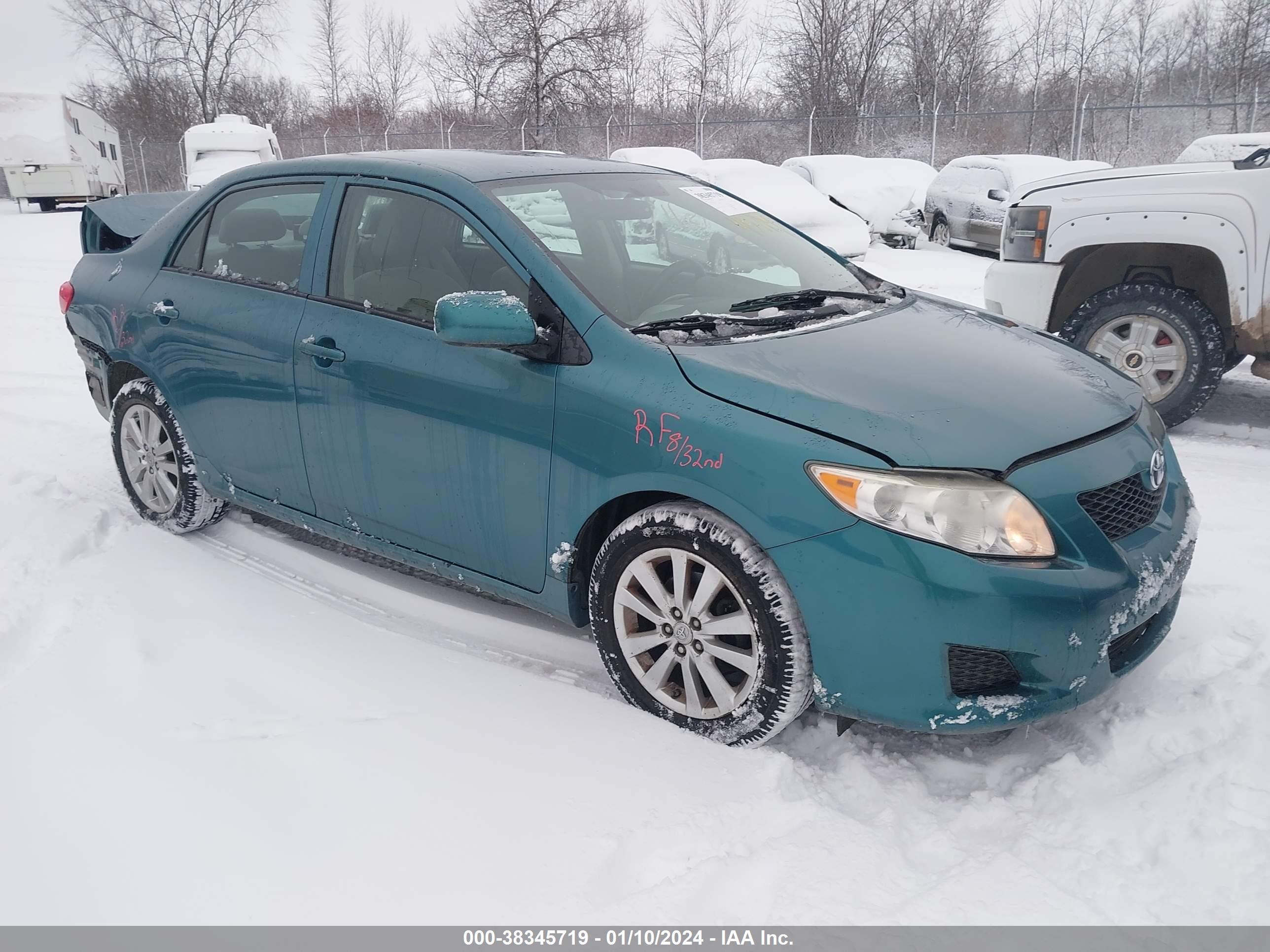 TOYOTA COROLLA 2010 2t1bu4ee3ac313575