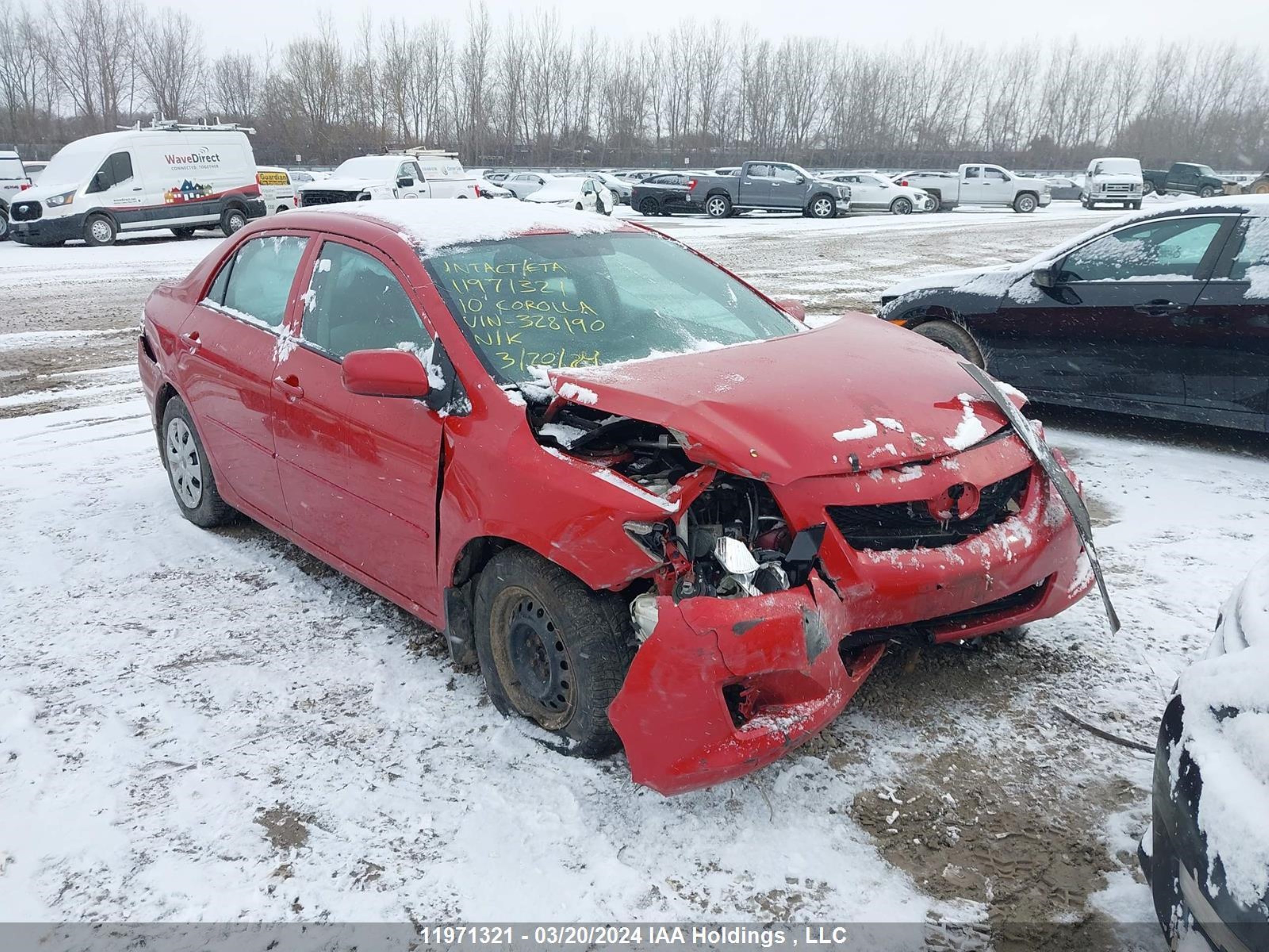 TOYOTA COROLLA 2010 2t1bu4ee3ac328190