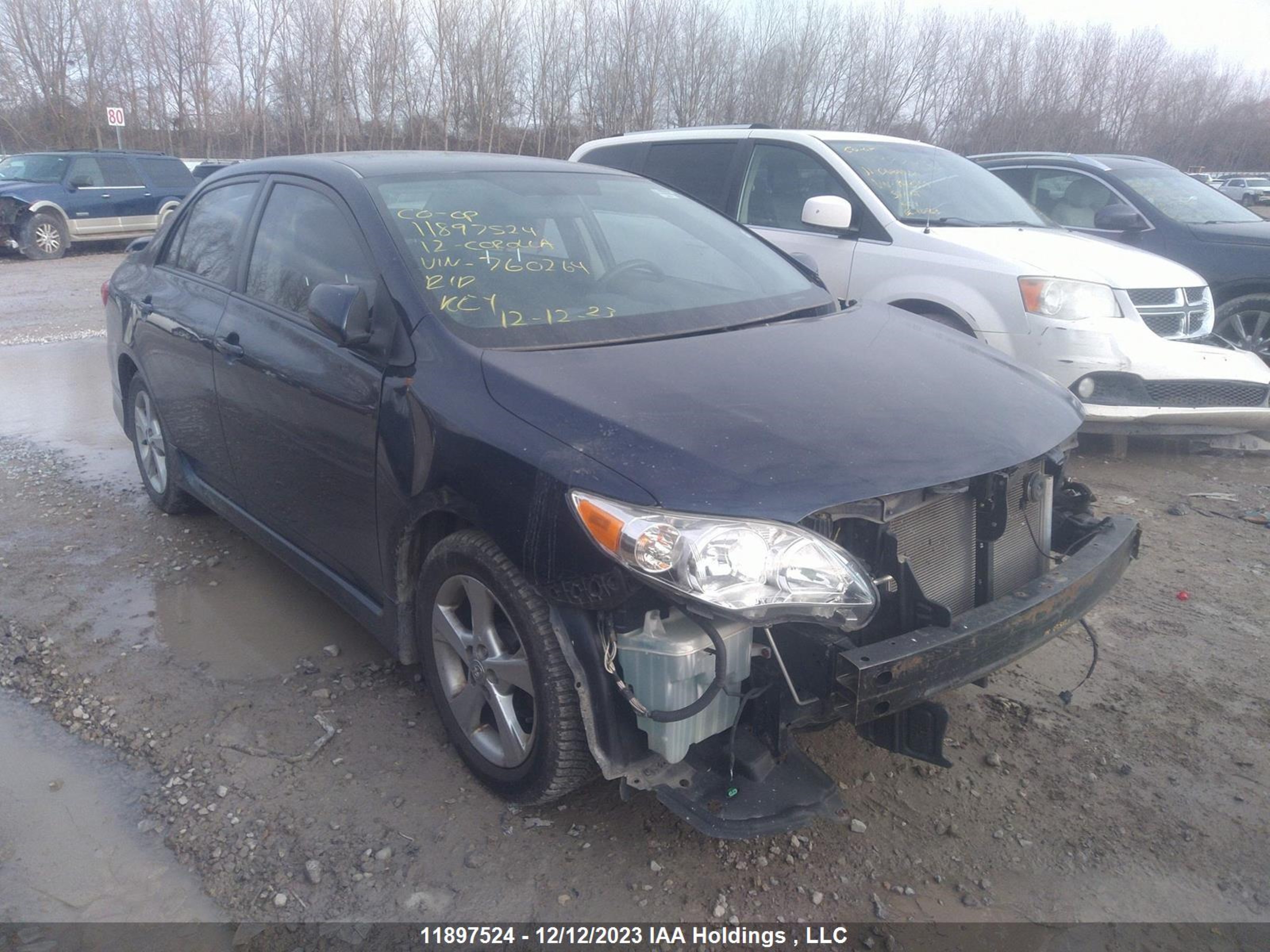 TOYOTA COROLLA 2012 2t1bu4ee3cc760264