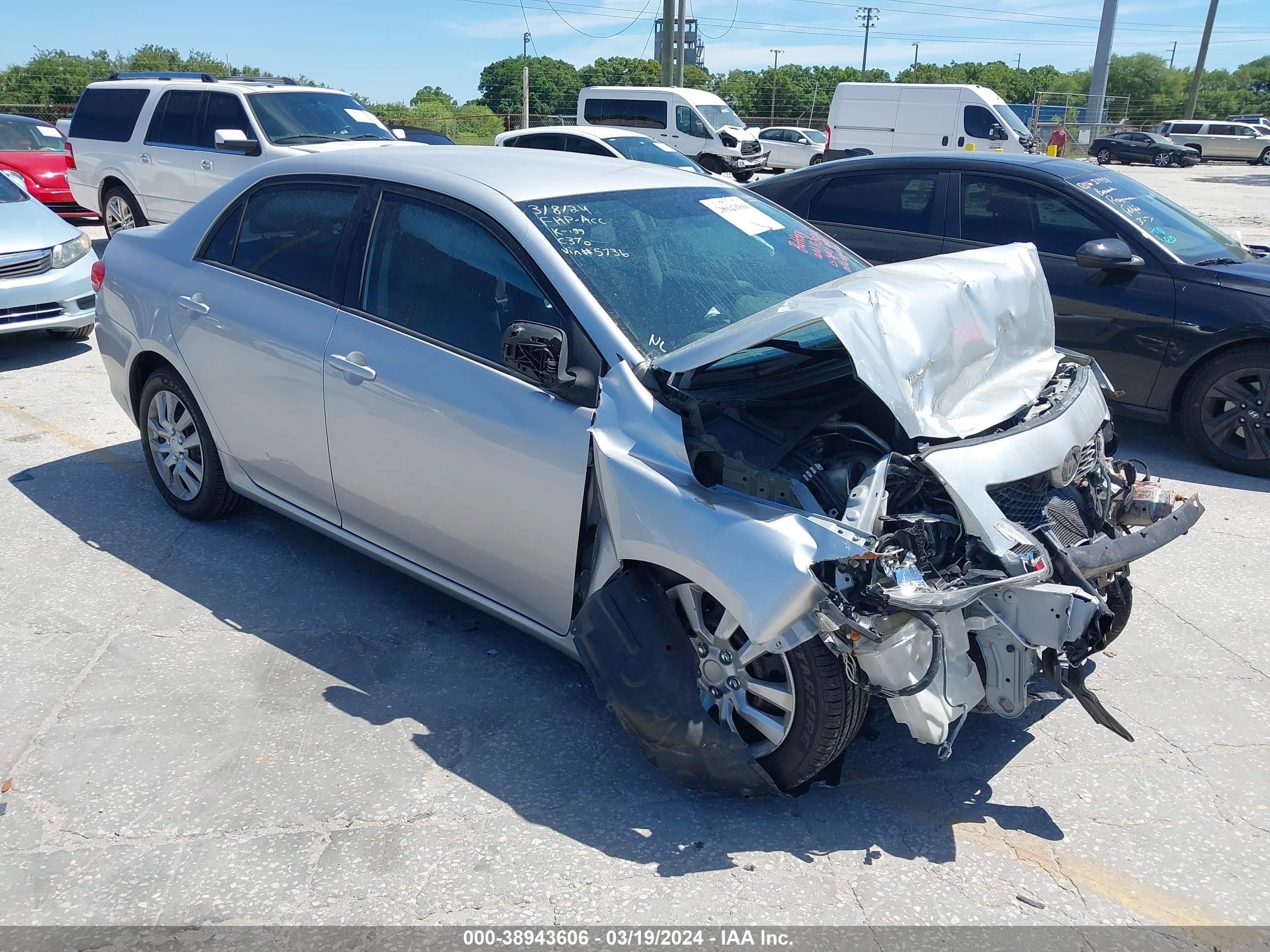 TOYOTA COROLLA 2010 2t1bu4ee4ac215736