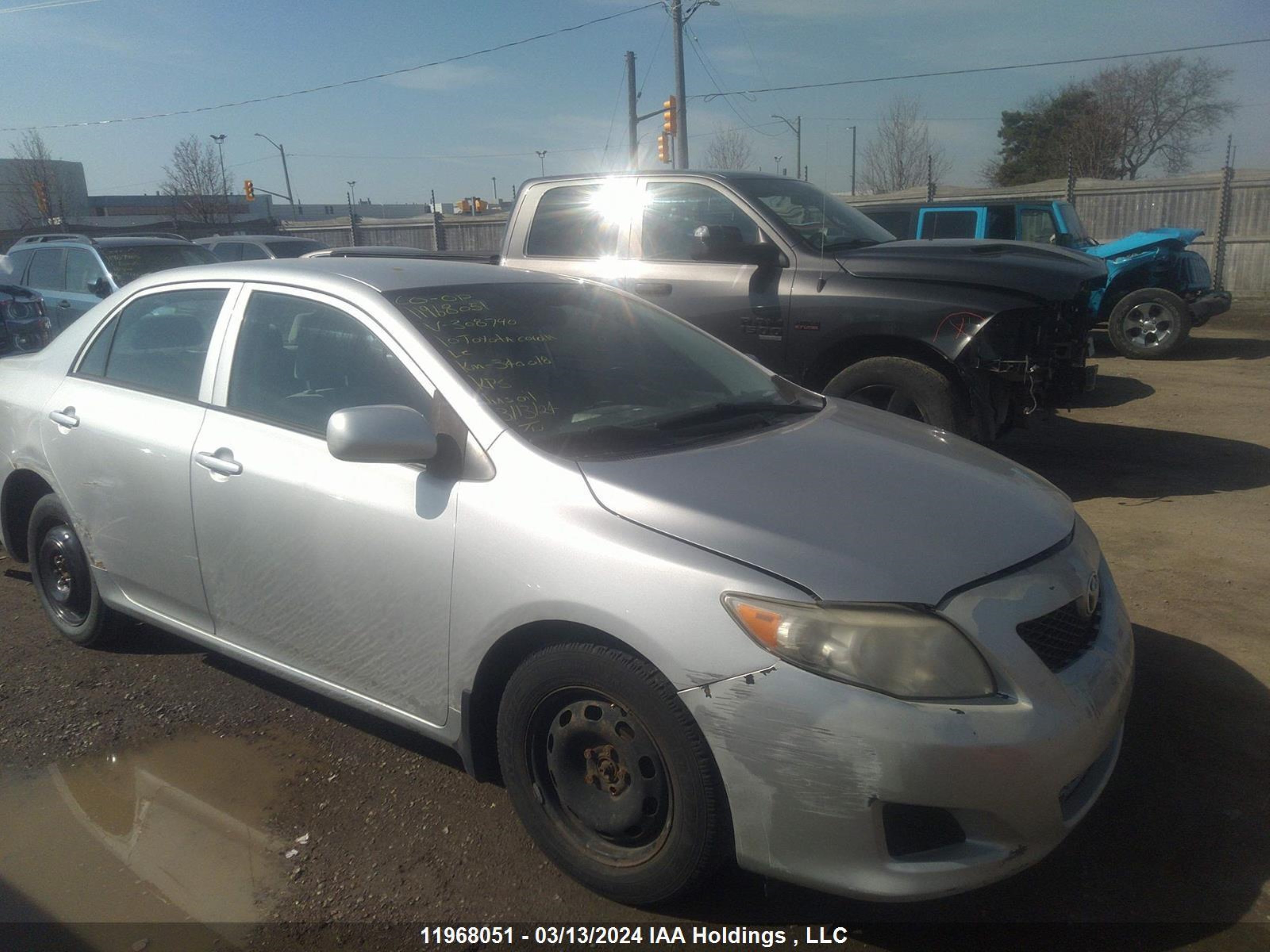 TOYOTA COROLLA 2010 2t1bu4ee4ac308790