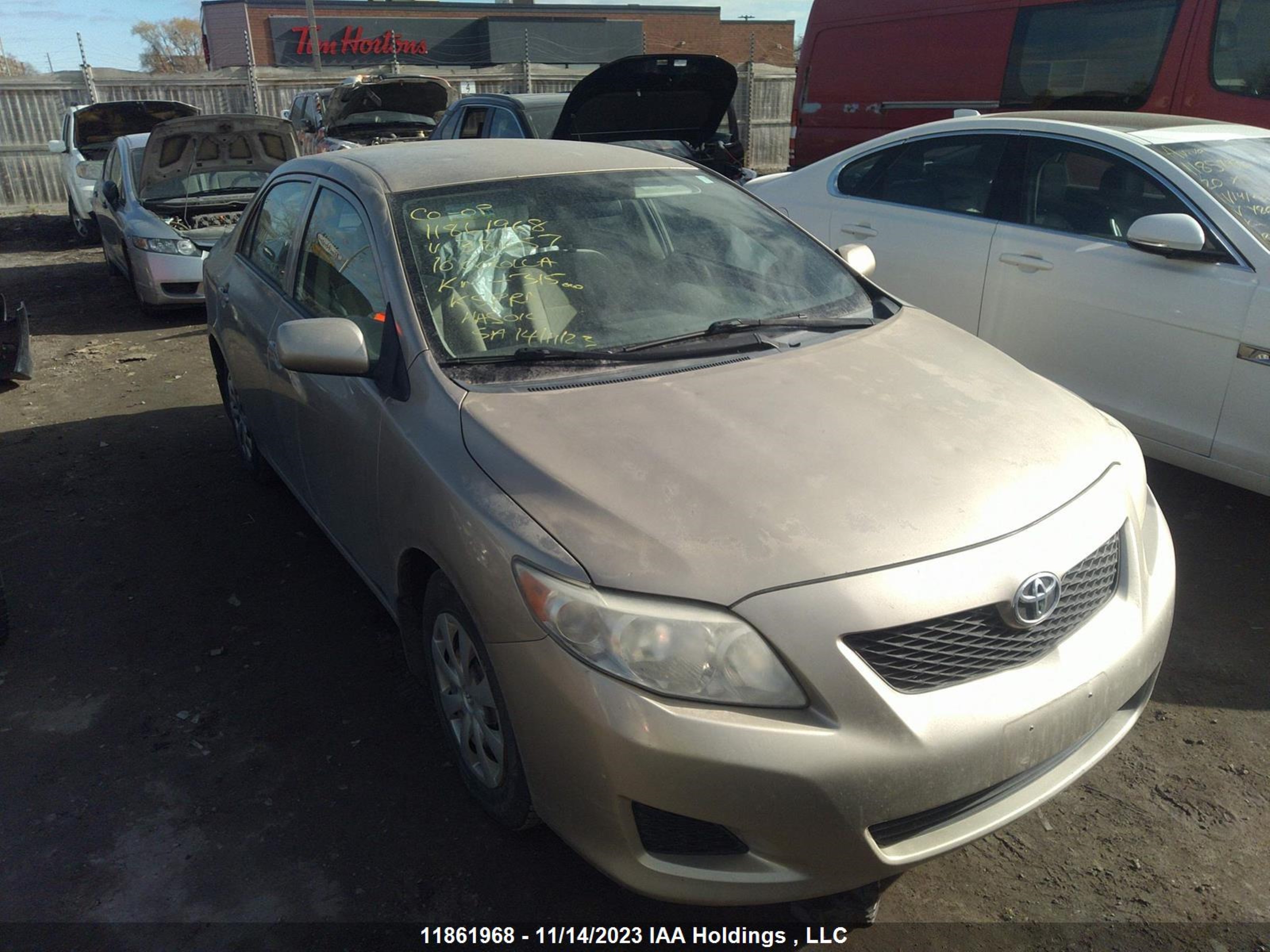 TOYOTA COROLLA 2010 2t1bu4ee4ac381657