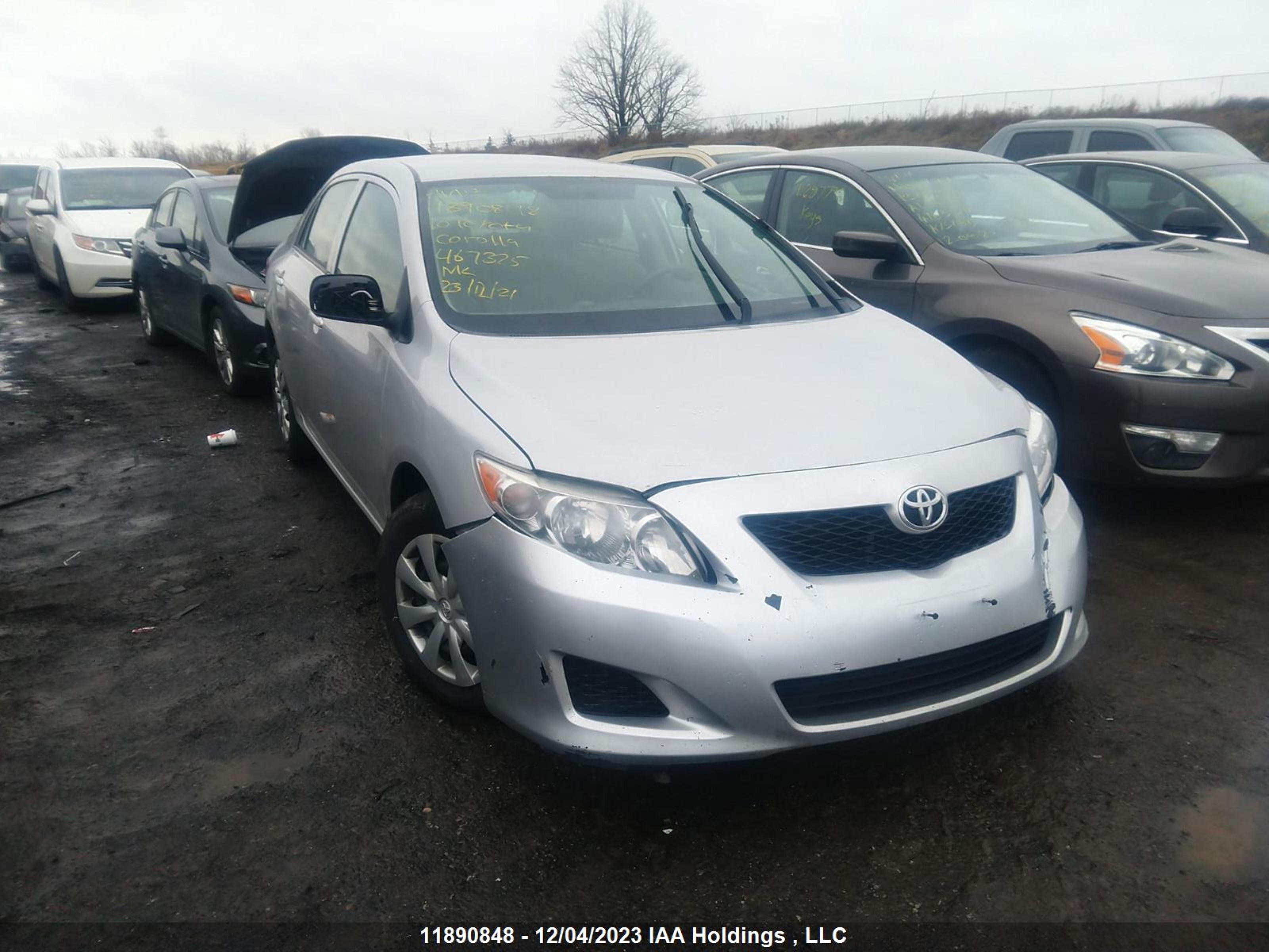 TOYOTA COROLLA 2010 2t1bu4ee4ac467325