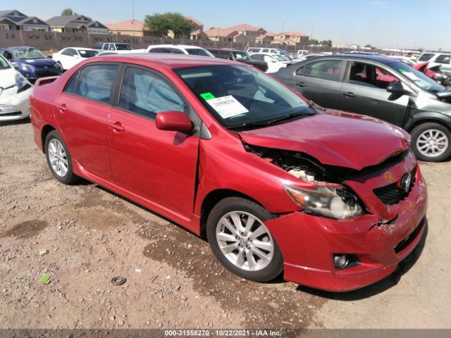 TOYOTA COROLLA 2010 2t1bu4ee4ac522629