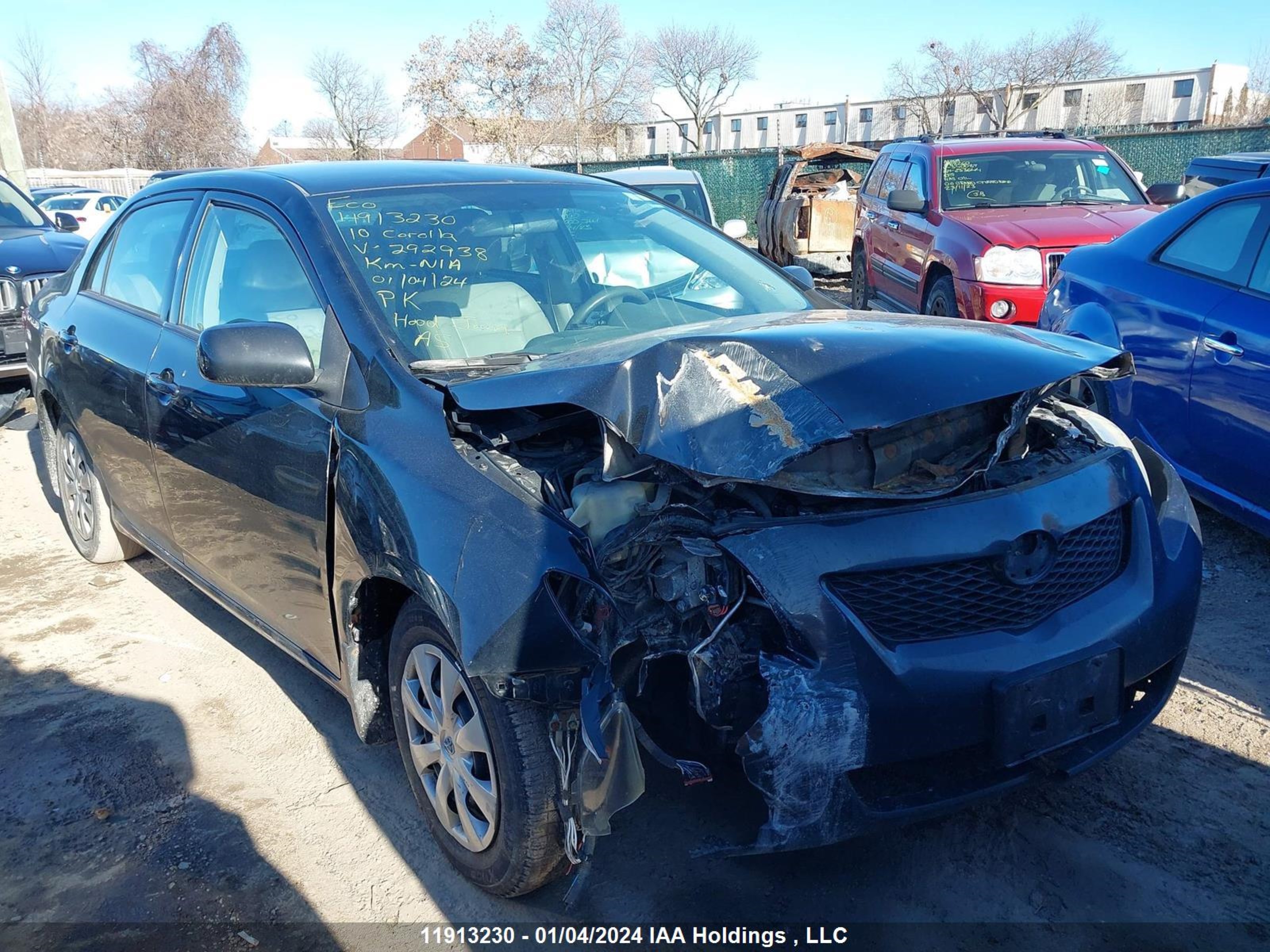 TOYOTA COROLLA 2010 2t1bu4ee5ac292938