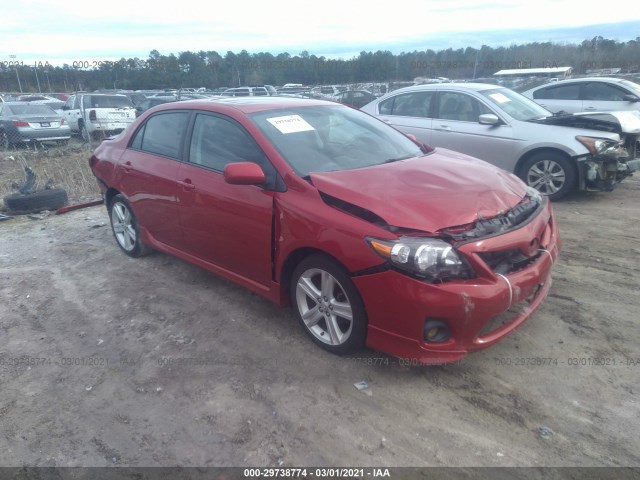 TOYOTA COROLLA 2013 2t1bu4ee6dc127419