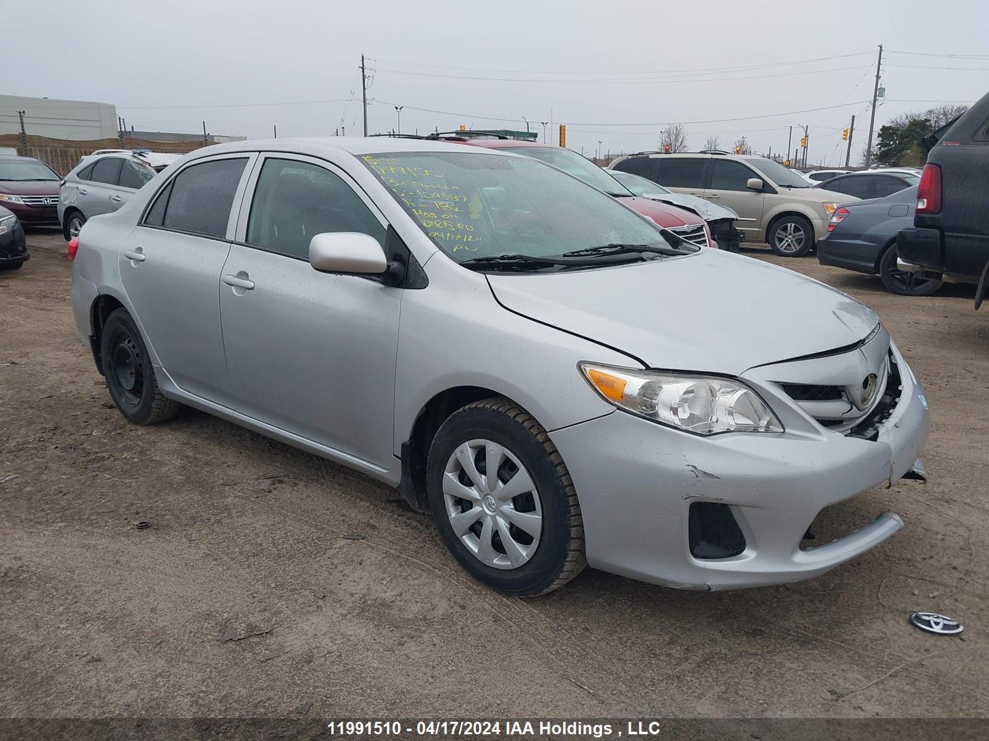 TOYOTA COROLLA 2013 2t1bu4ee7dc109687