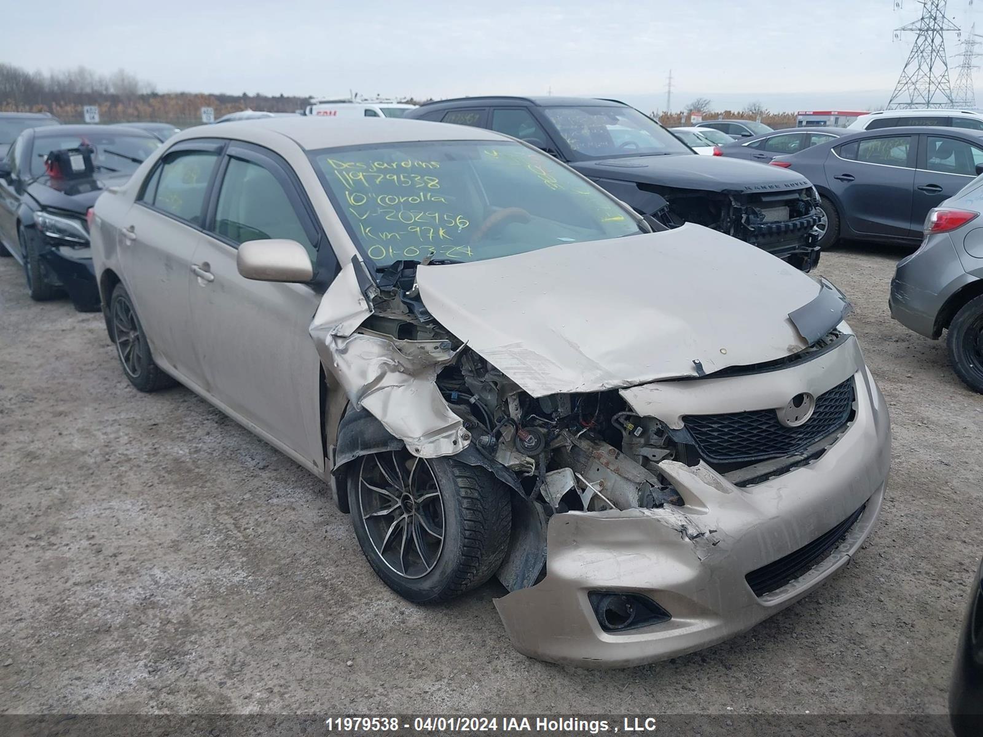 TOYOTA COROLLA 2010 2t1bu4ee8ac202956