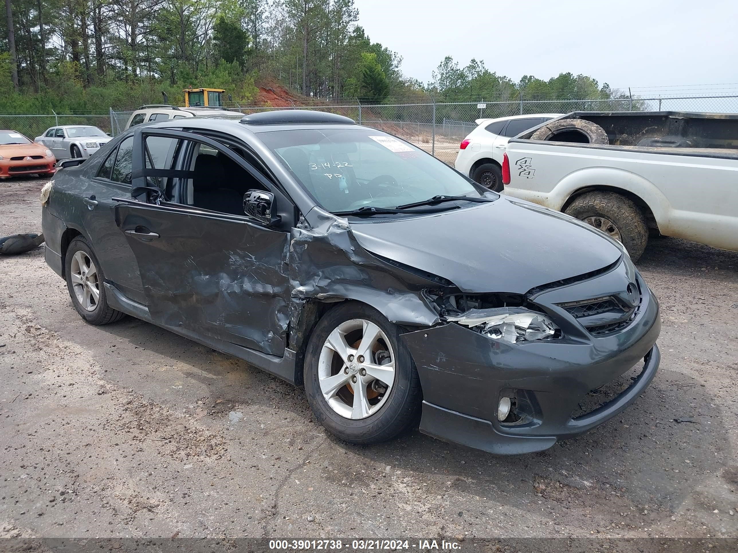 TOYOTA COROLLA 2011 2t1bu4ee8bc743930