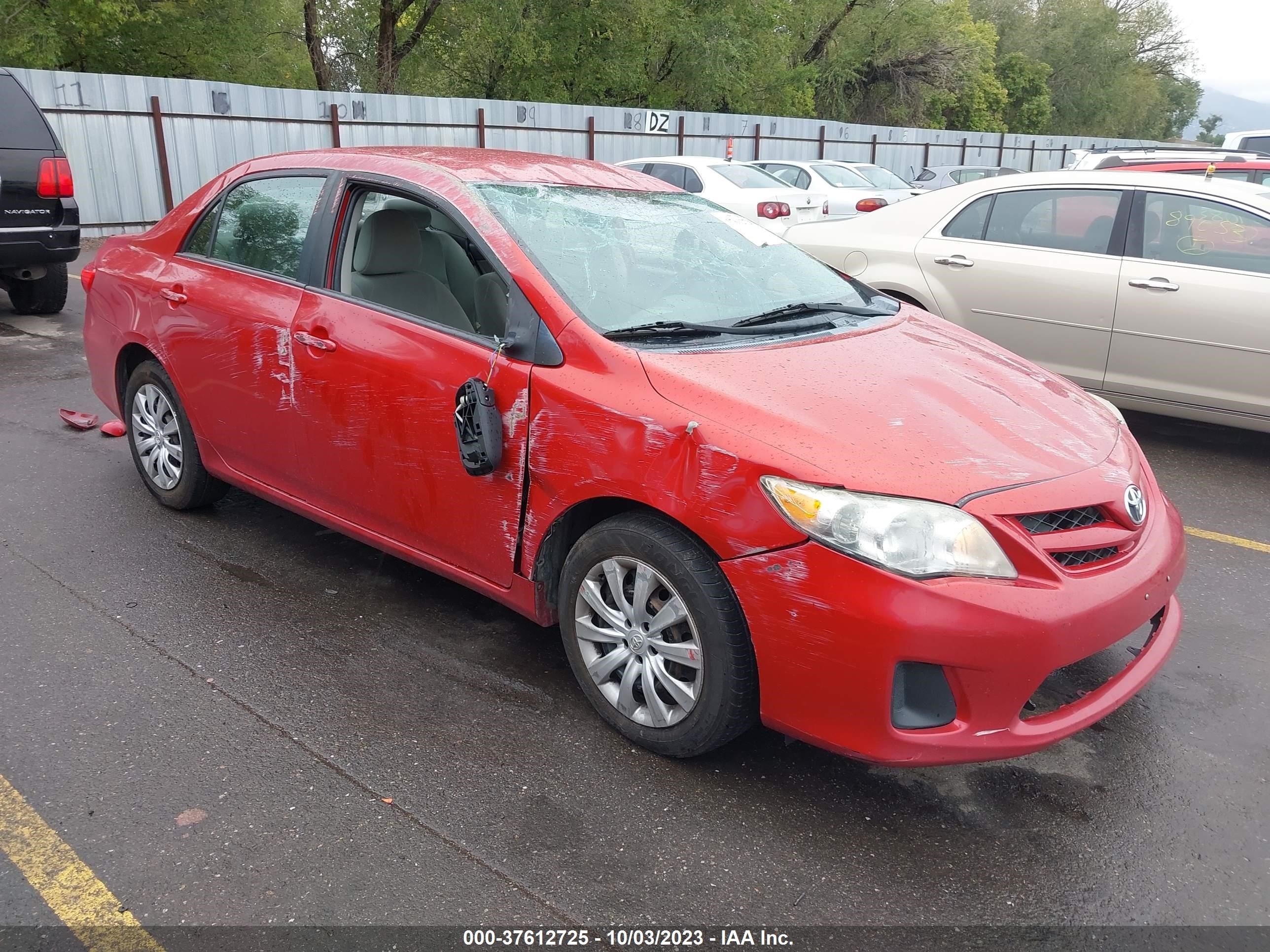 TOYOTA COROLLA 2012 2t1bu4ee8cc828624