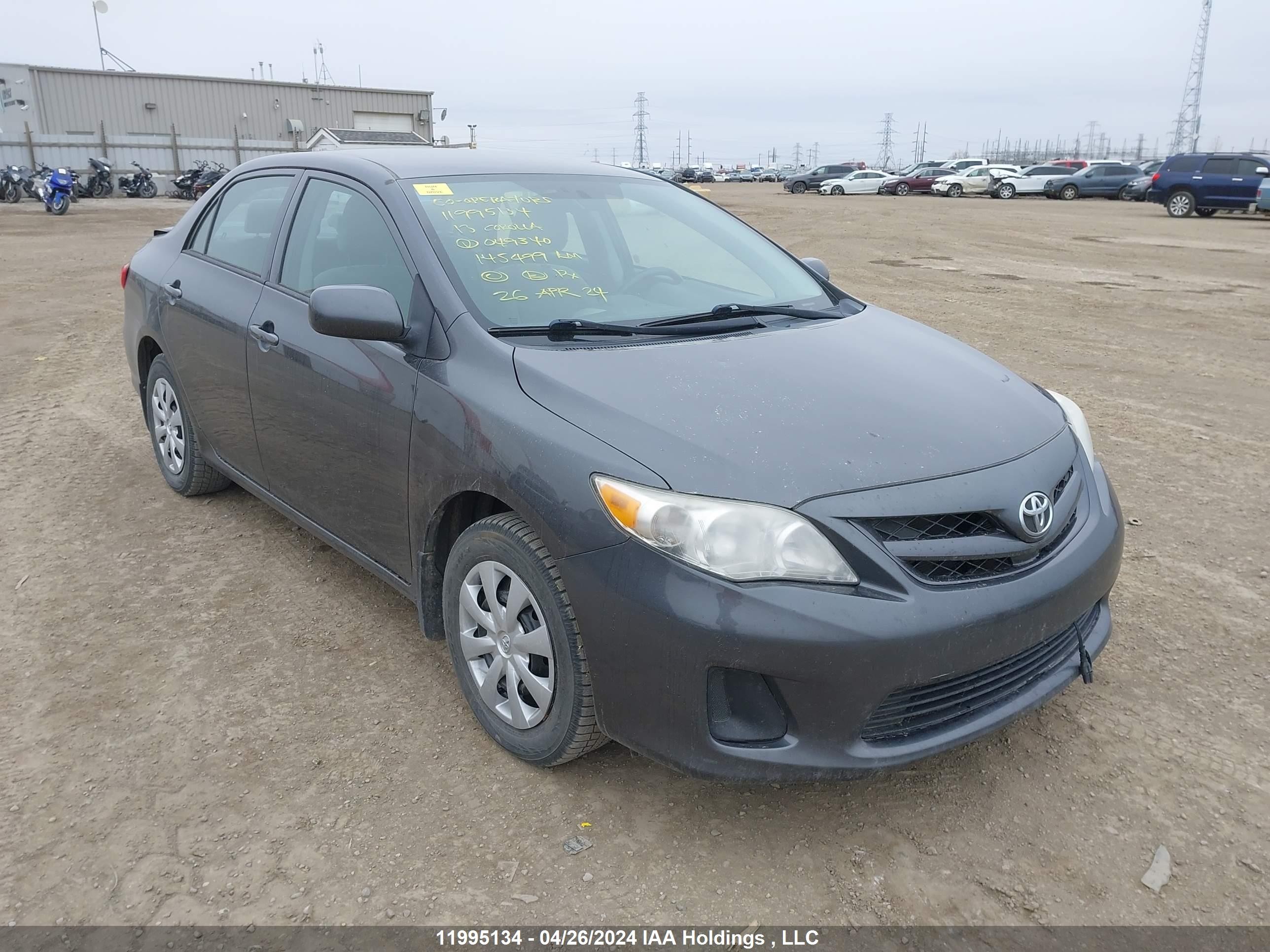 TOYOTA COROLLA 2013 2t1bu4ee8dc049340