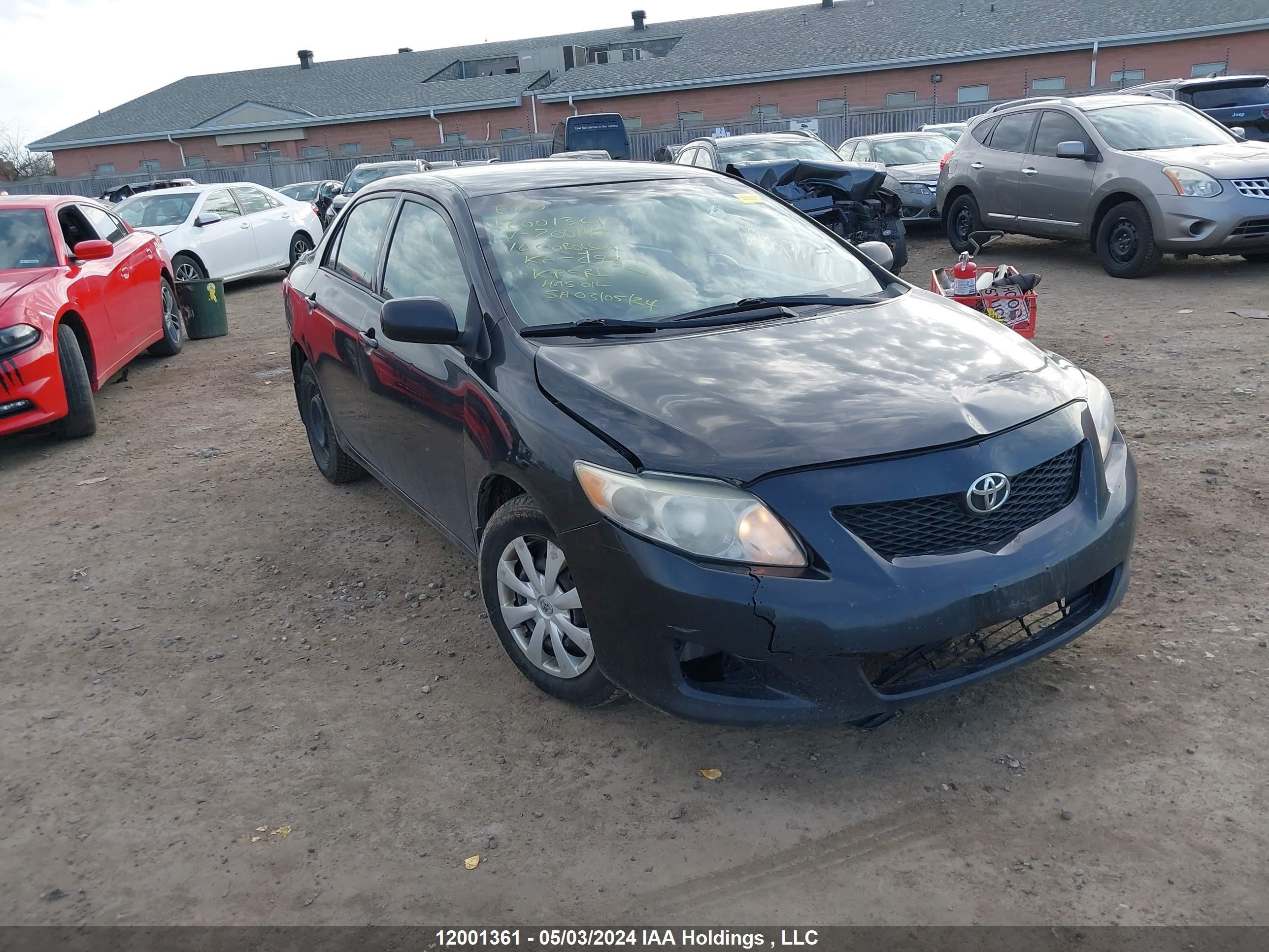 TOYOTA COROLLA 2010 2t1bu4ee9ac200147