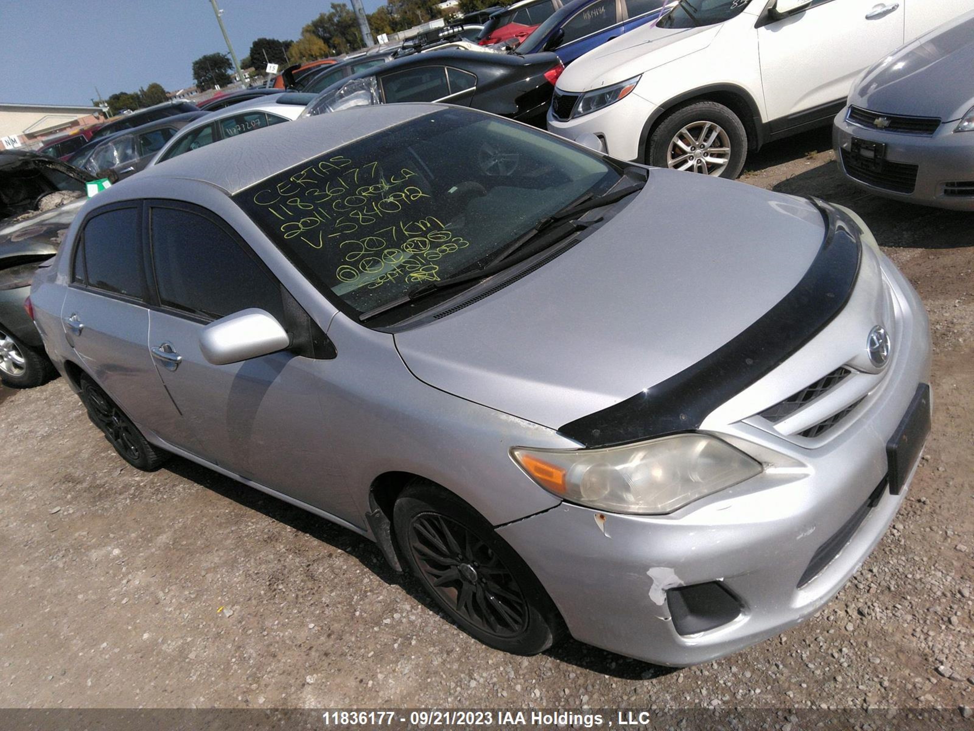 TOYOTA COROLLA 2011 2t1bu4ee9bc584092