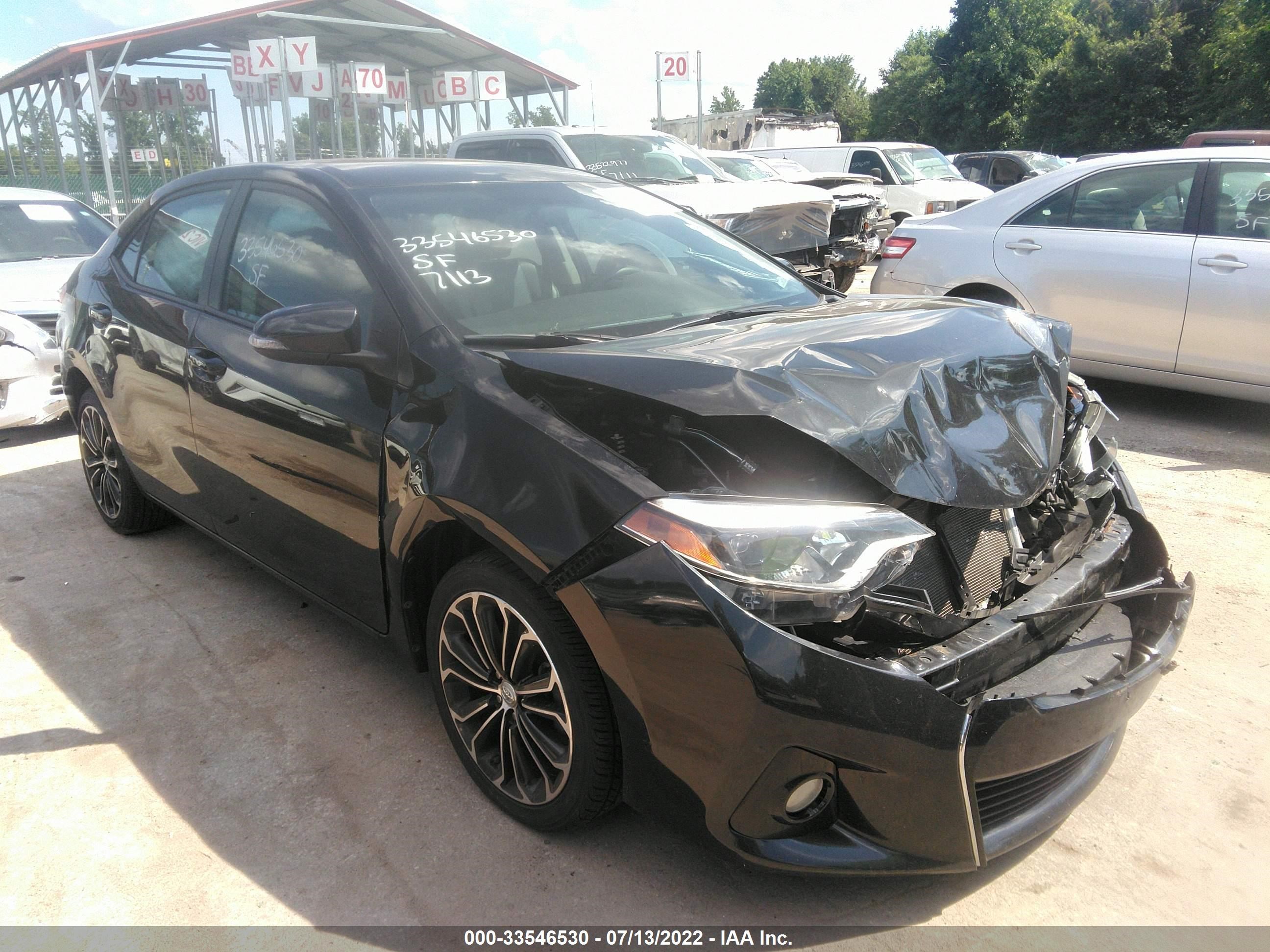 TOYOTA COROLLA 2014 2t1burhe0ec006640