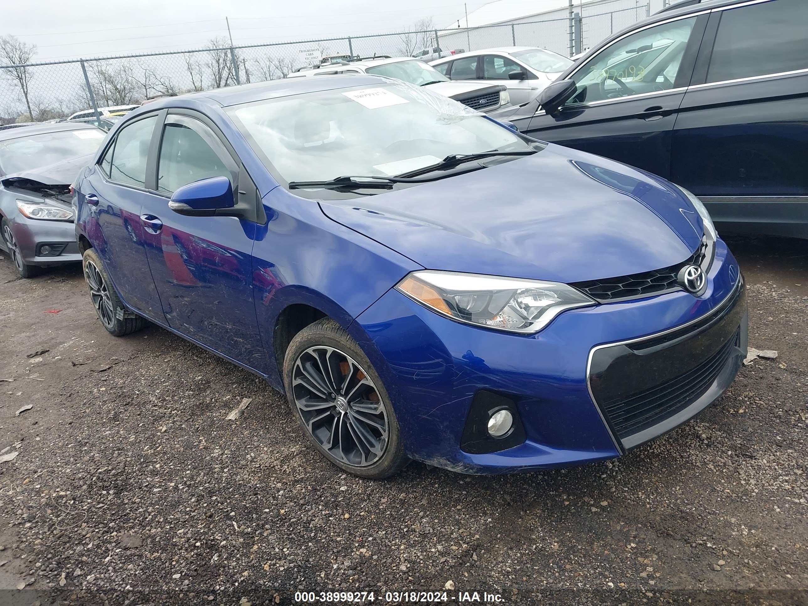 TOYOTA COROLLA 2014 2t1burhe0ec085307