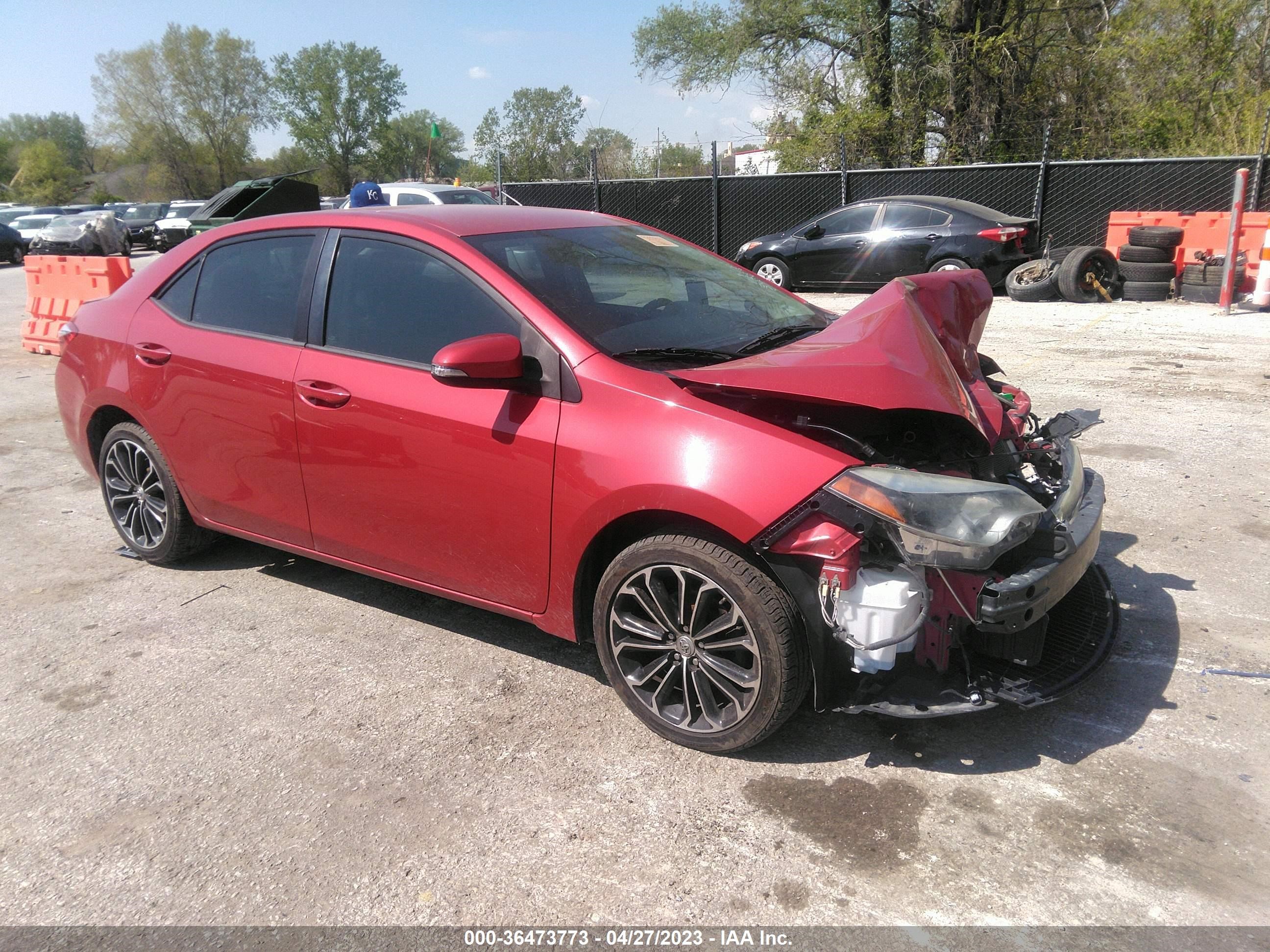 TOYOTA COROLLA 2015 2t1burhe0fc345951