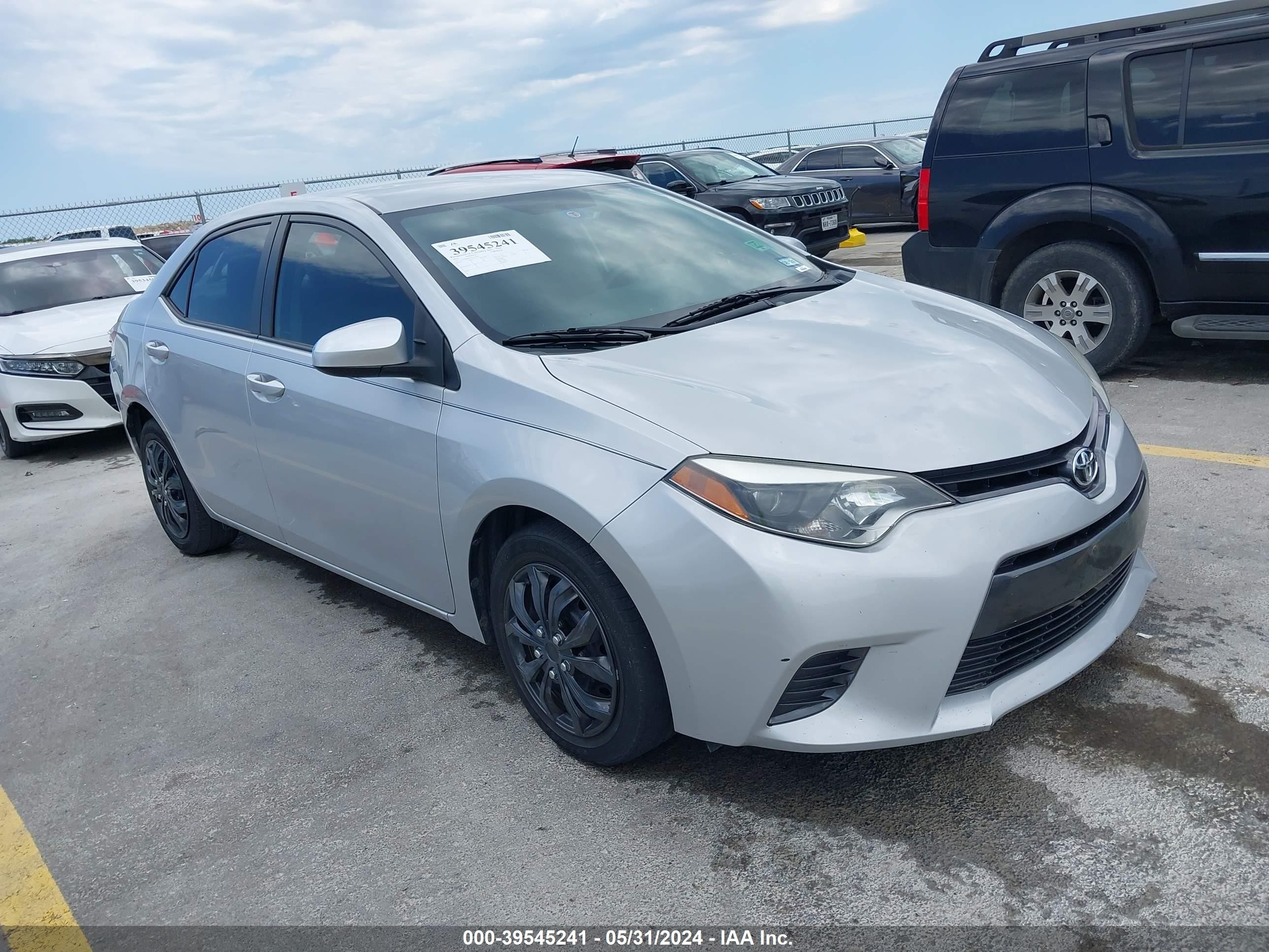 TOYOTA COROLLA 2015 2t1burhe0fc426609