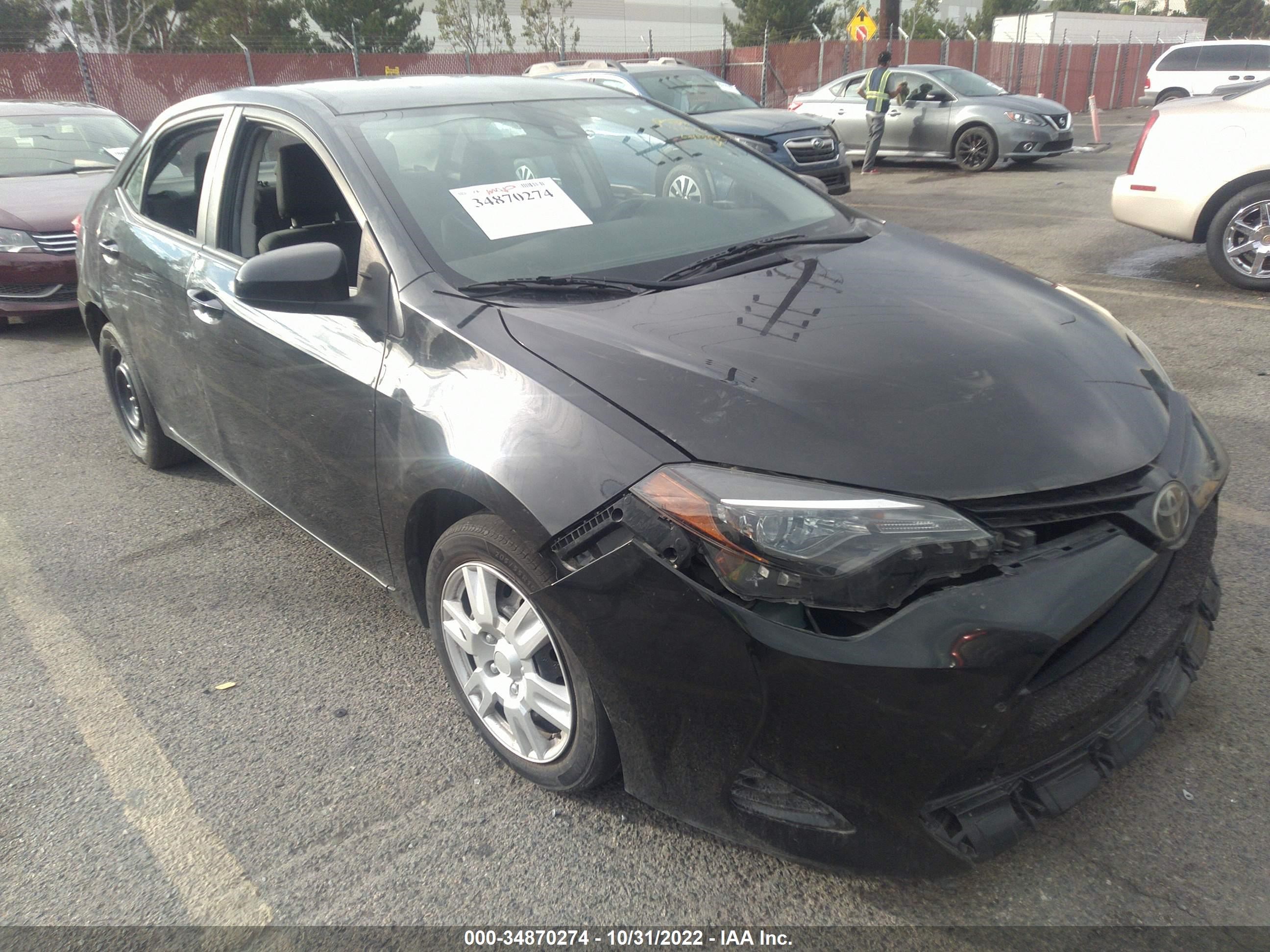 TOYOTA COROLLA 2018 2t1burhe0jc066315