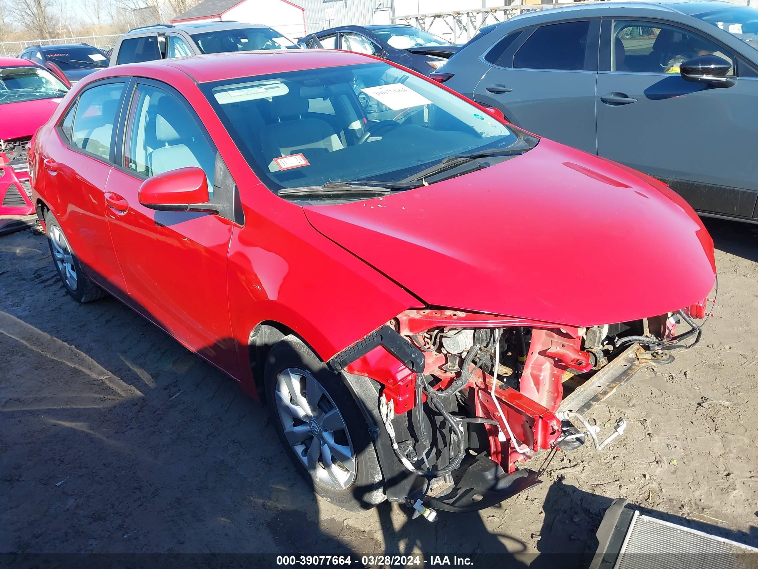 TOYOTA COROLLA 2014 2t1burhe1ec038786