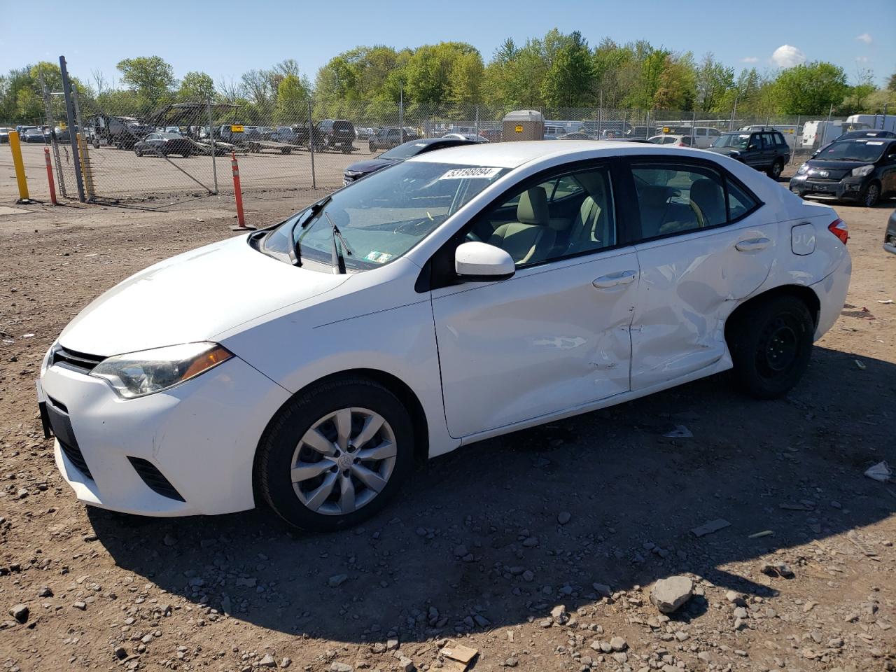 TOYOTA COROLLA 2014 2t1burhe1ec161651