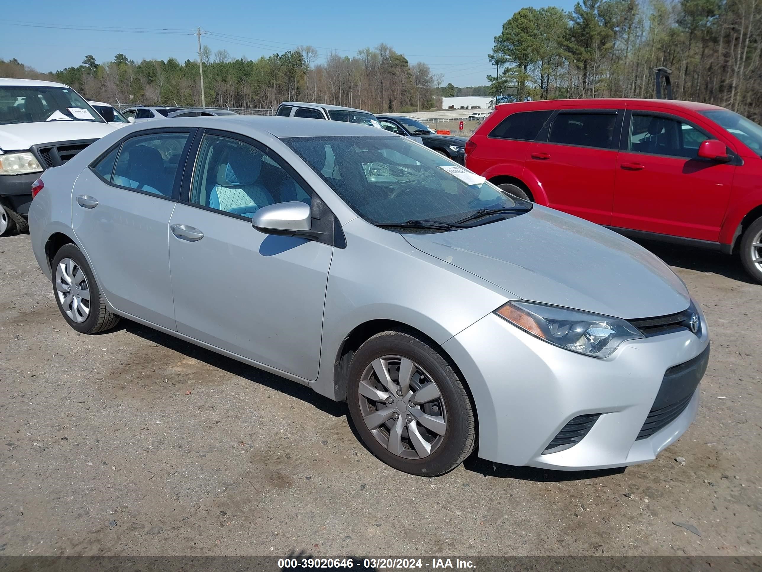 TOYOTA COROLLA 2014 2t1burhe1ec166090