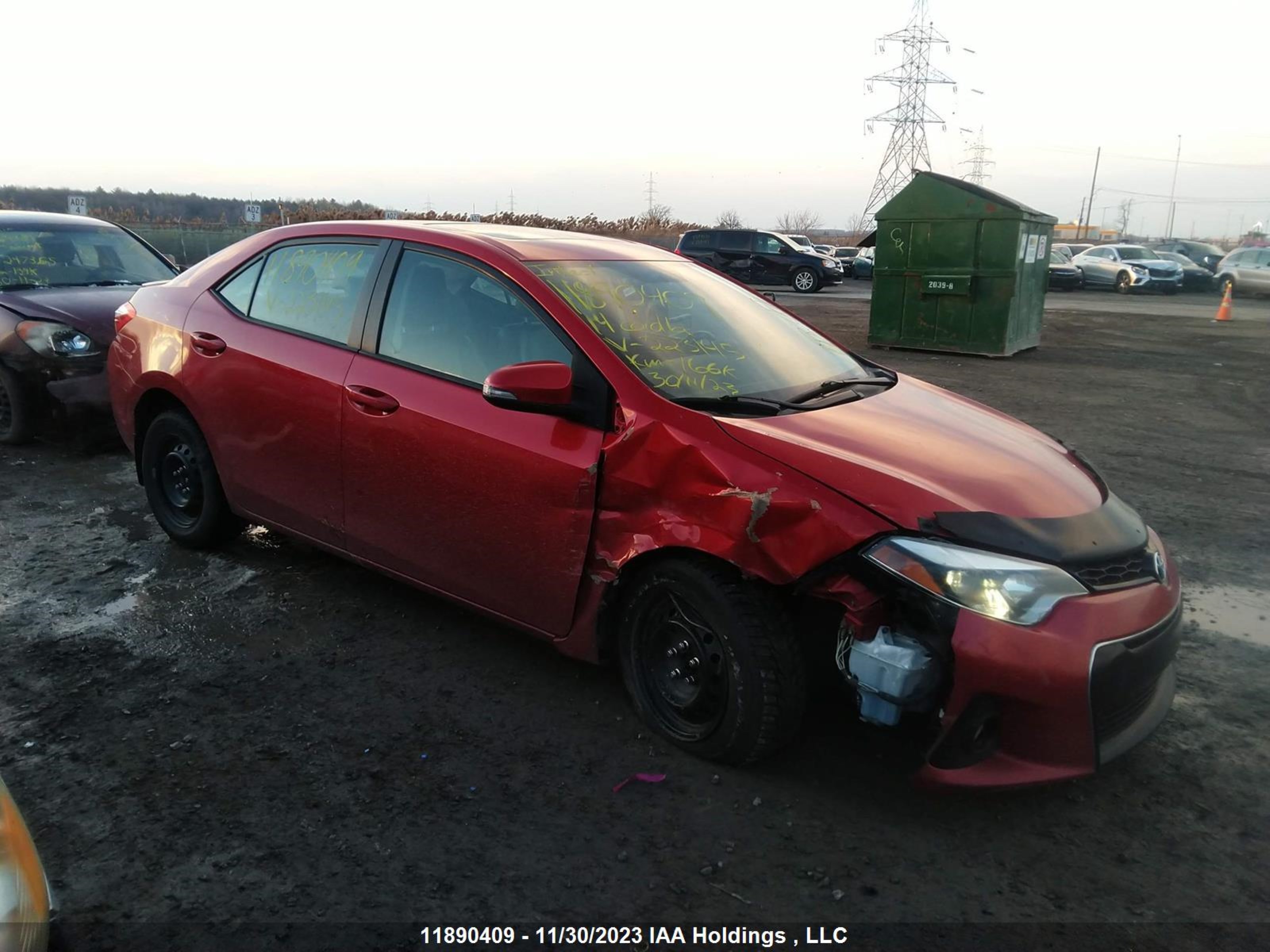 TOYOTA COROLLA 2014 2t1burhe1ec223145