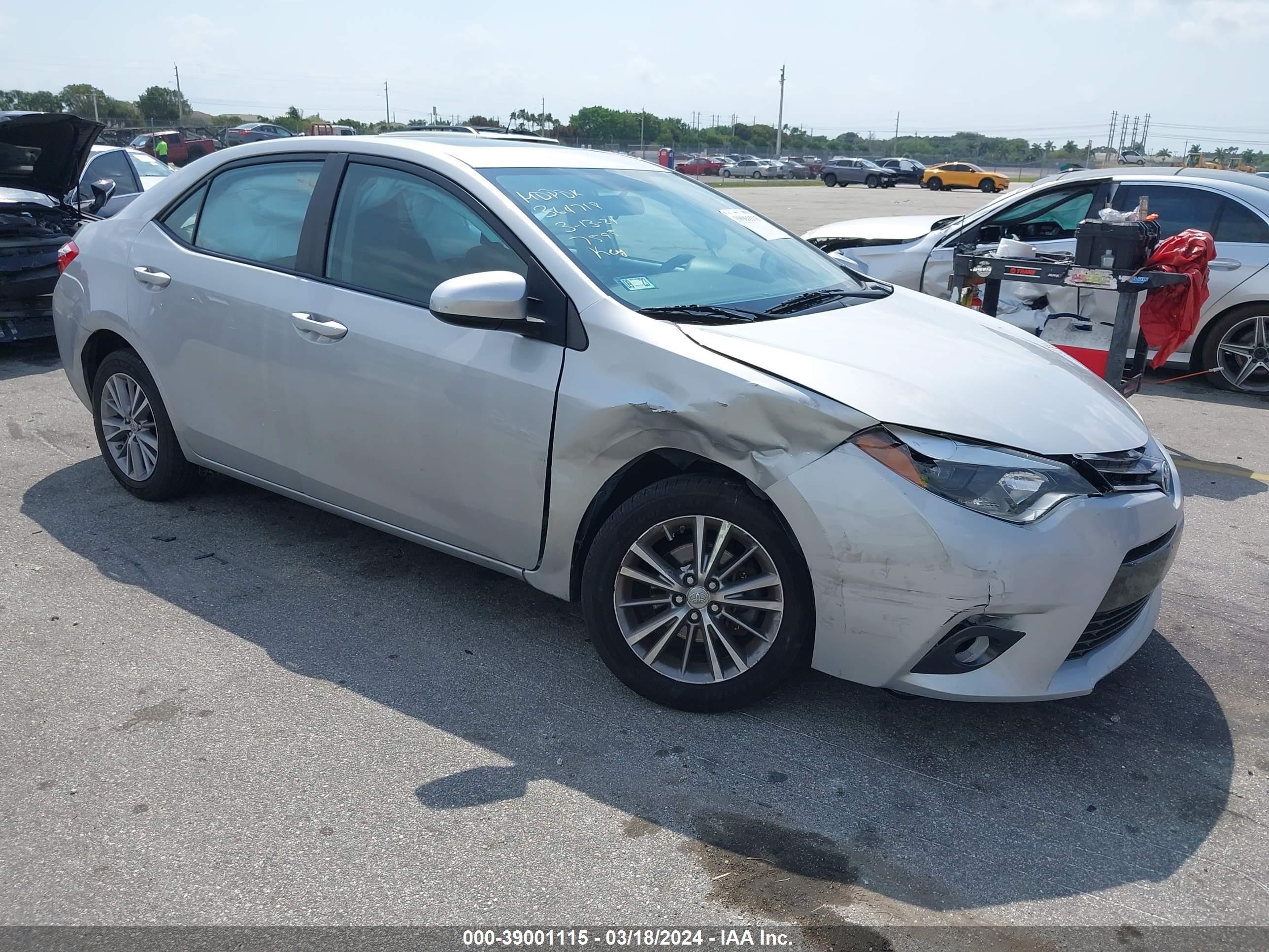 TOYOTA COROLLA 2015 2t1burhe1fc237595