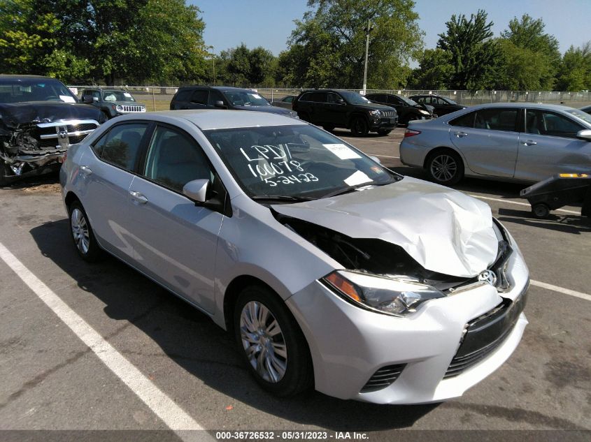 TOYOTA COROLLA 2015 2t1burhe1fc428627