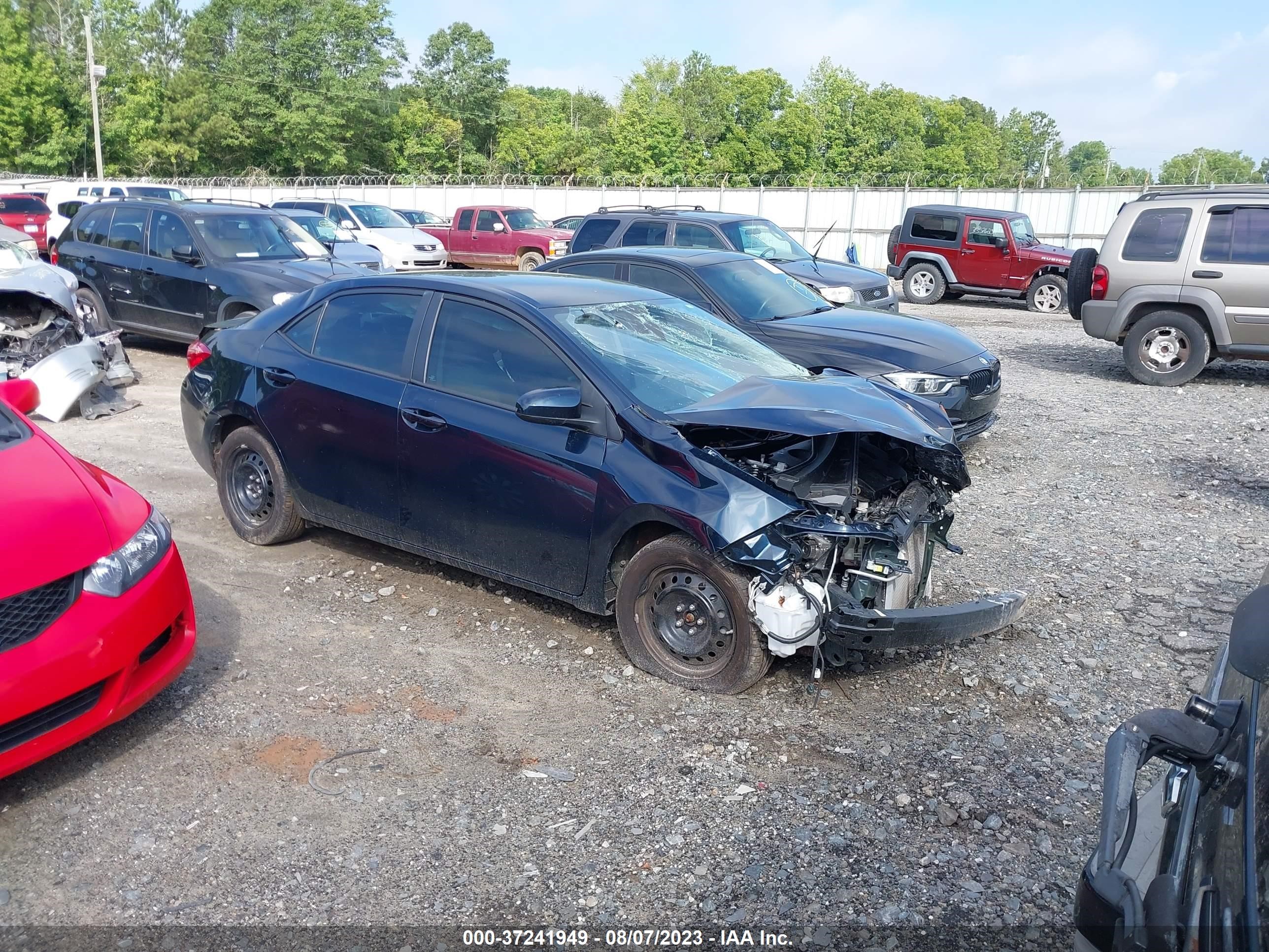 TOYOTA COROLLA 2019 2t1burhe1kc210553