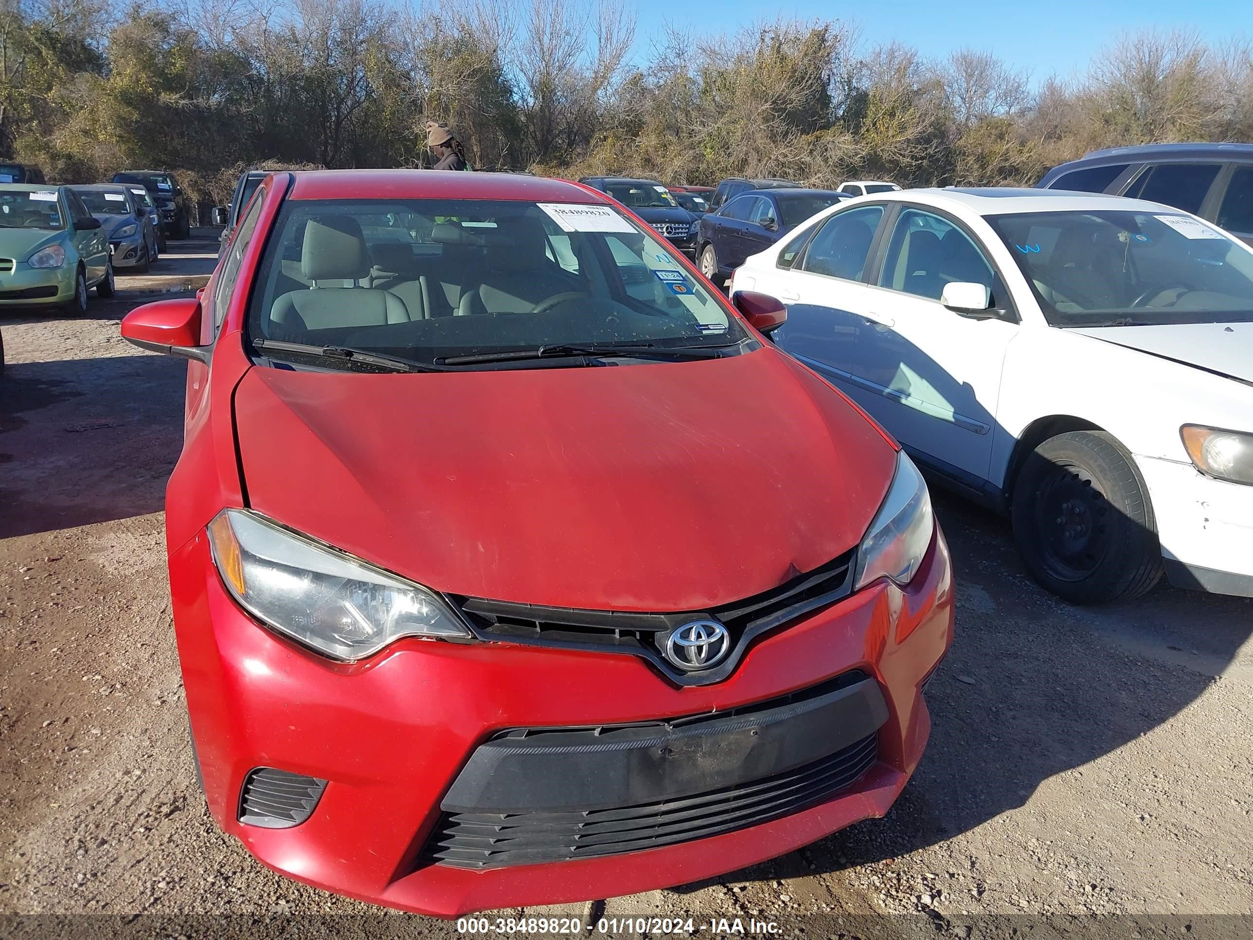 TOYOTA COROLLA 2015 2t1burhe2fc329945