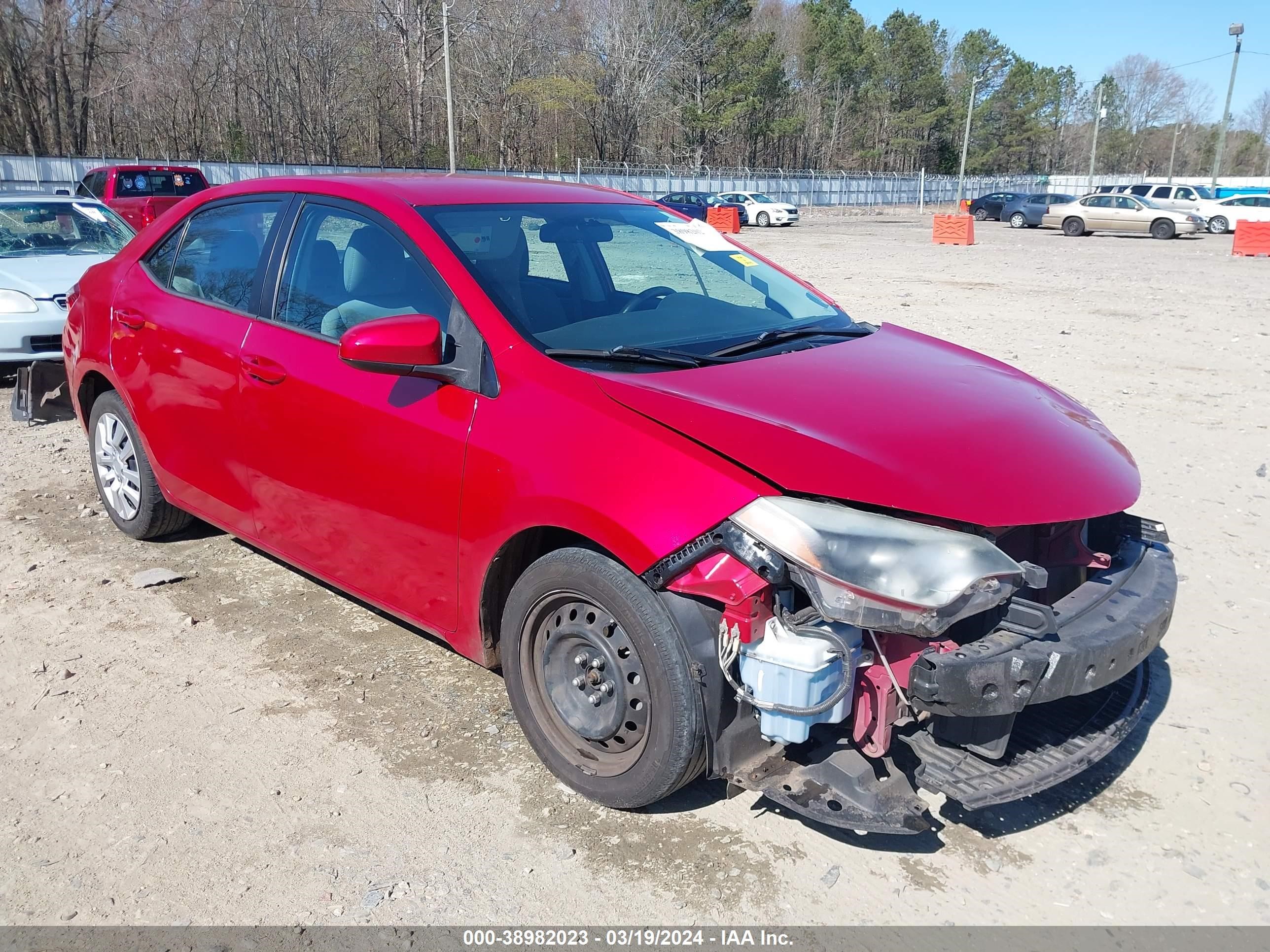 TOYOTA COROLLA 2015 2t1burhe2fc430435