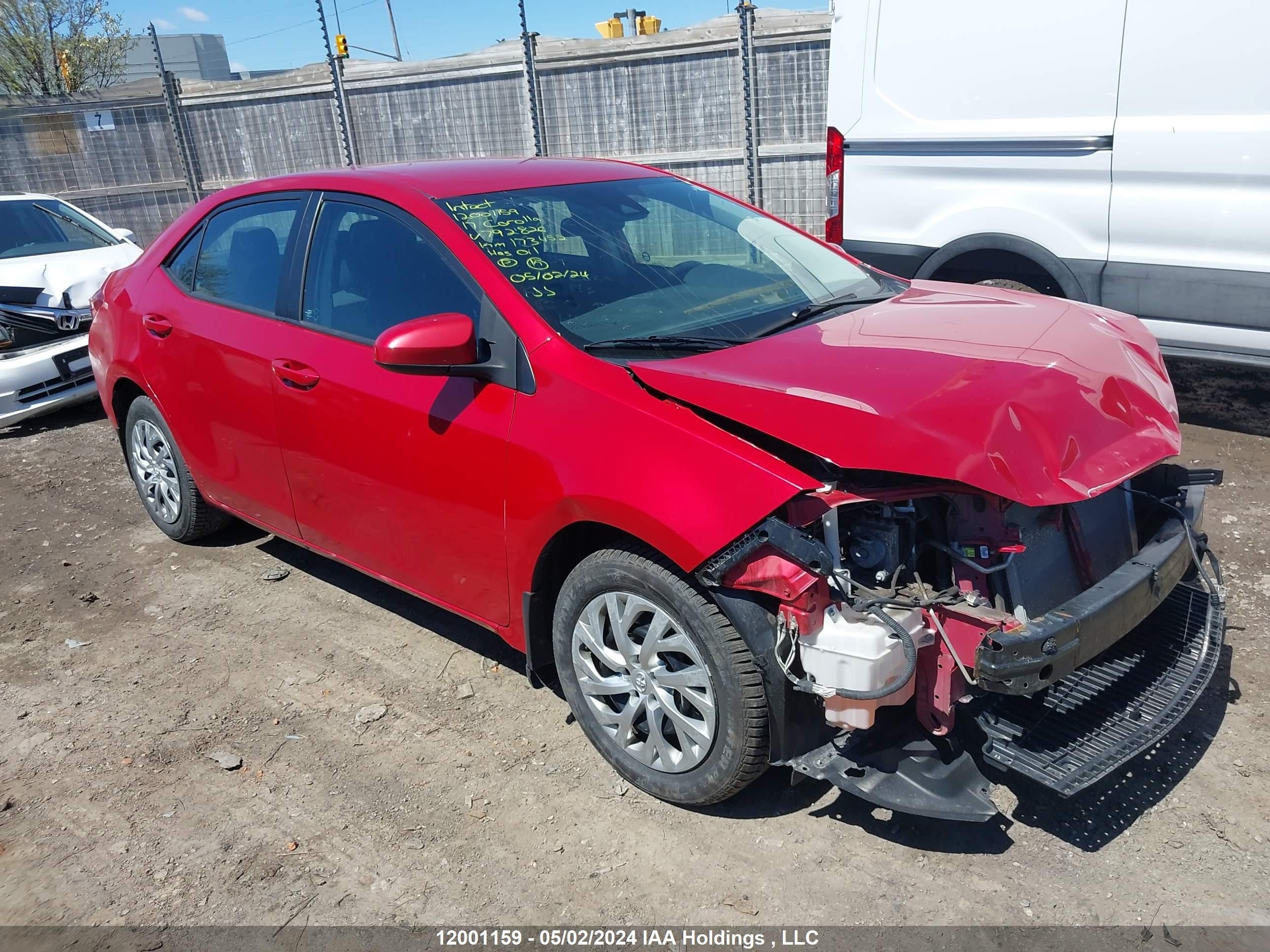 TOYOTA COROLLA 2017 2t1burhe3hc792826