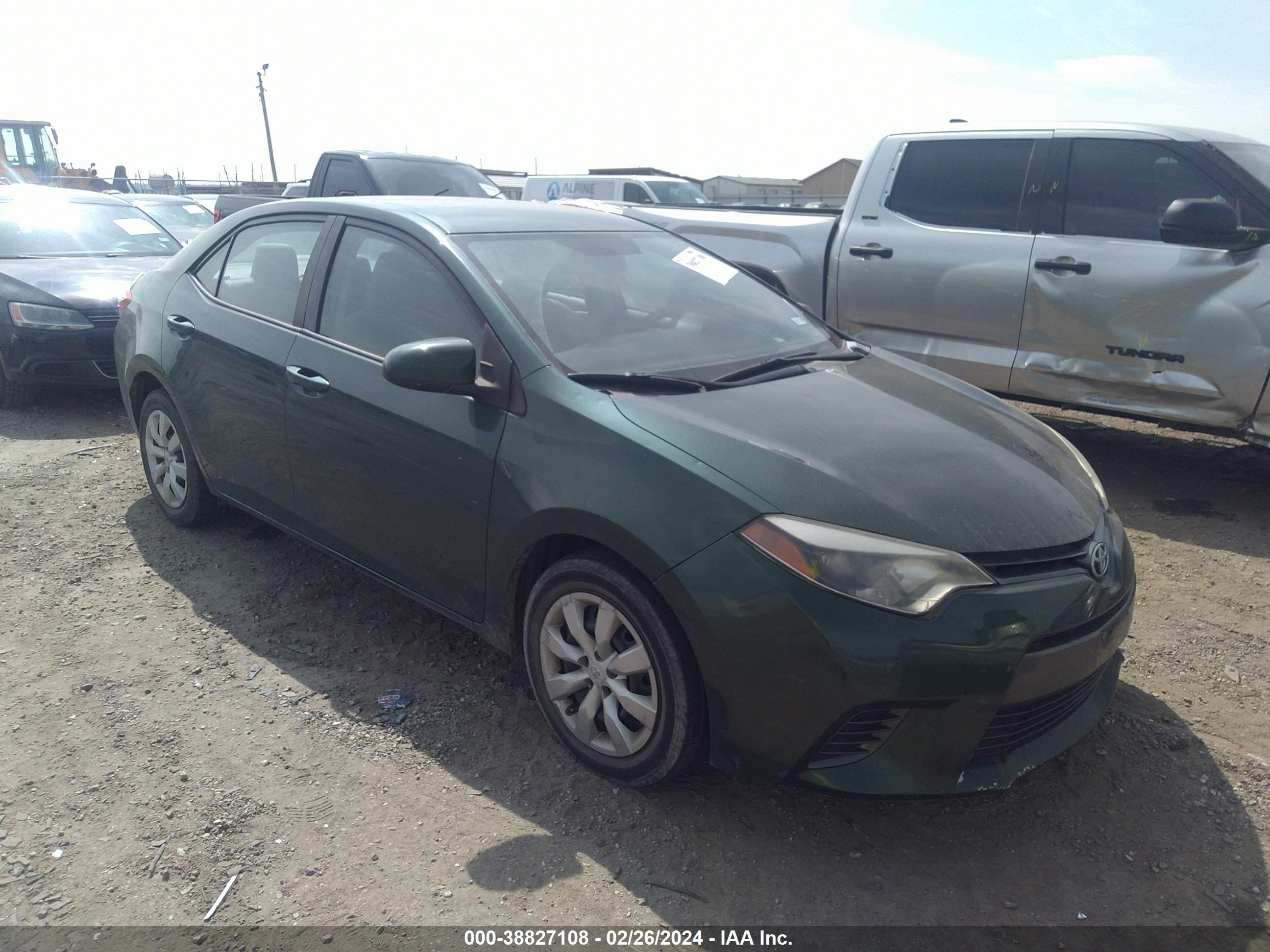 TOYOTA COROLLA 2015 2t1burhe4fc314296