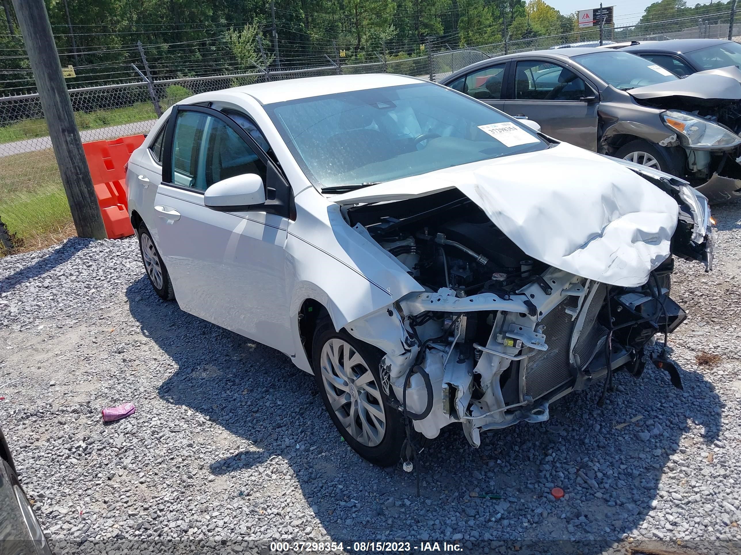 TOYOTA COROLLA 2019 2t1burhe4kc151286