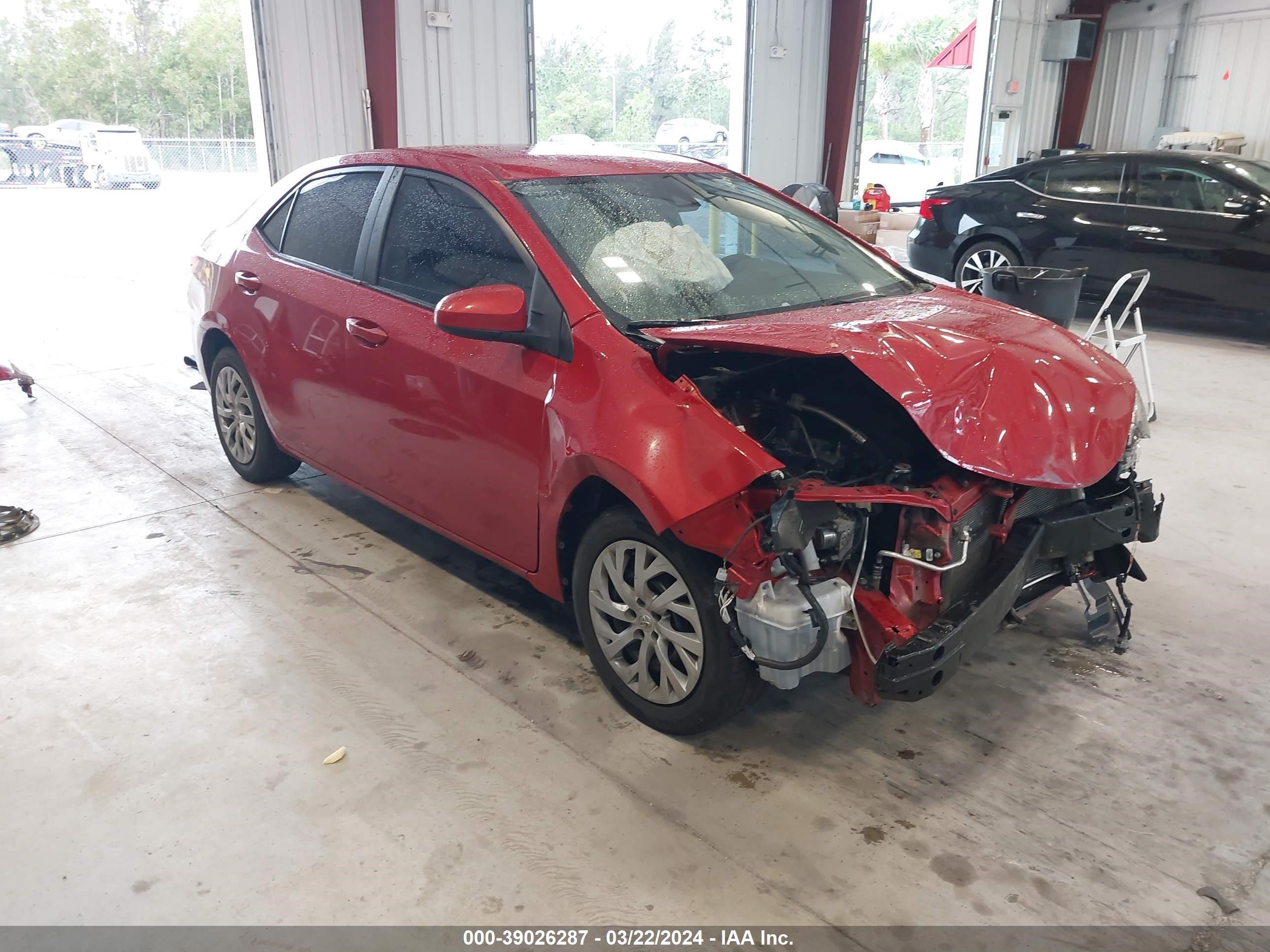 TOYOTA COROLLA 2019 2t1burhe4kc189486